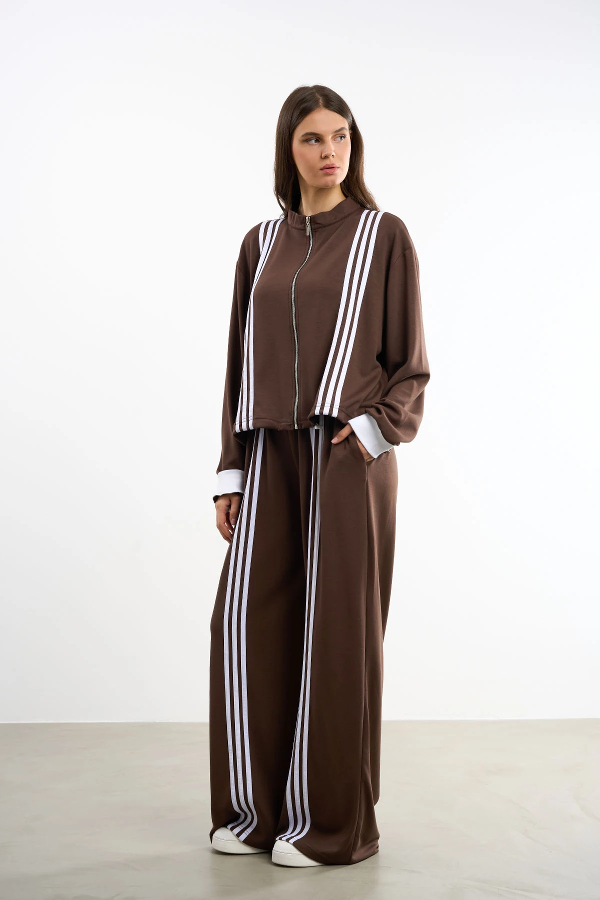 Şeritli Alt Üst Eşofman Takımı | 25260 | 36-50