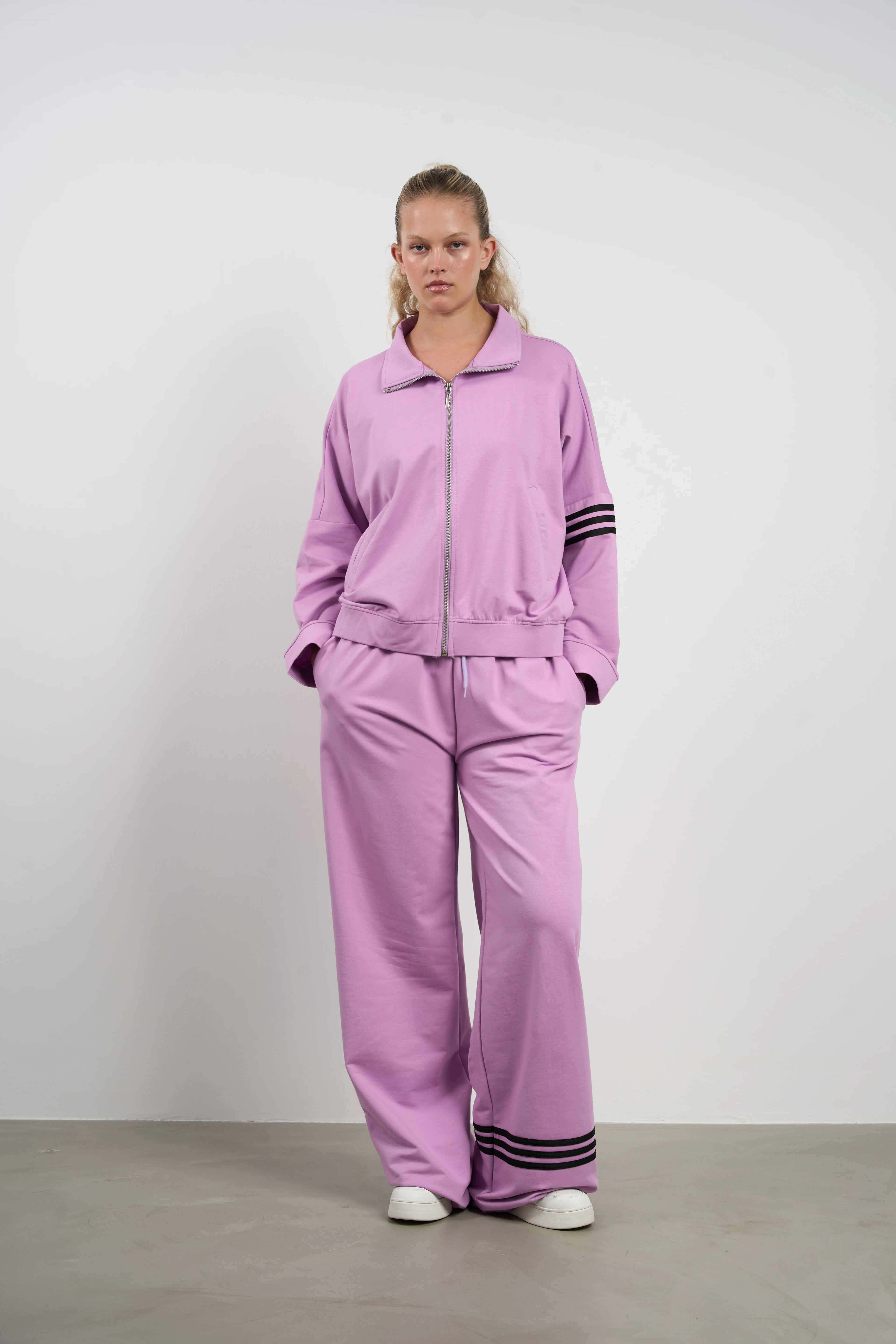 Kadın Fermuarlı Eşofman Takımı Yazlık | 44-50 - LIL