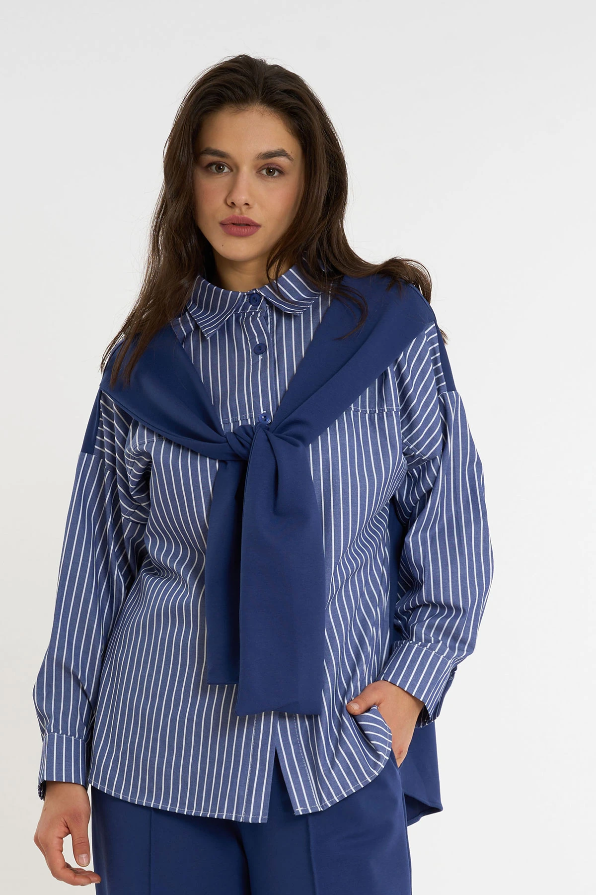 Hırka Detaylı Gömlek | 44-50 | ü3250