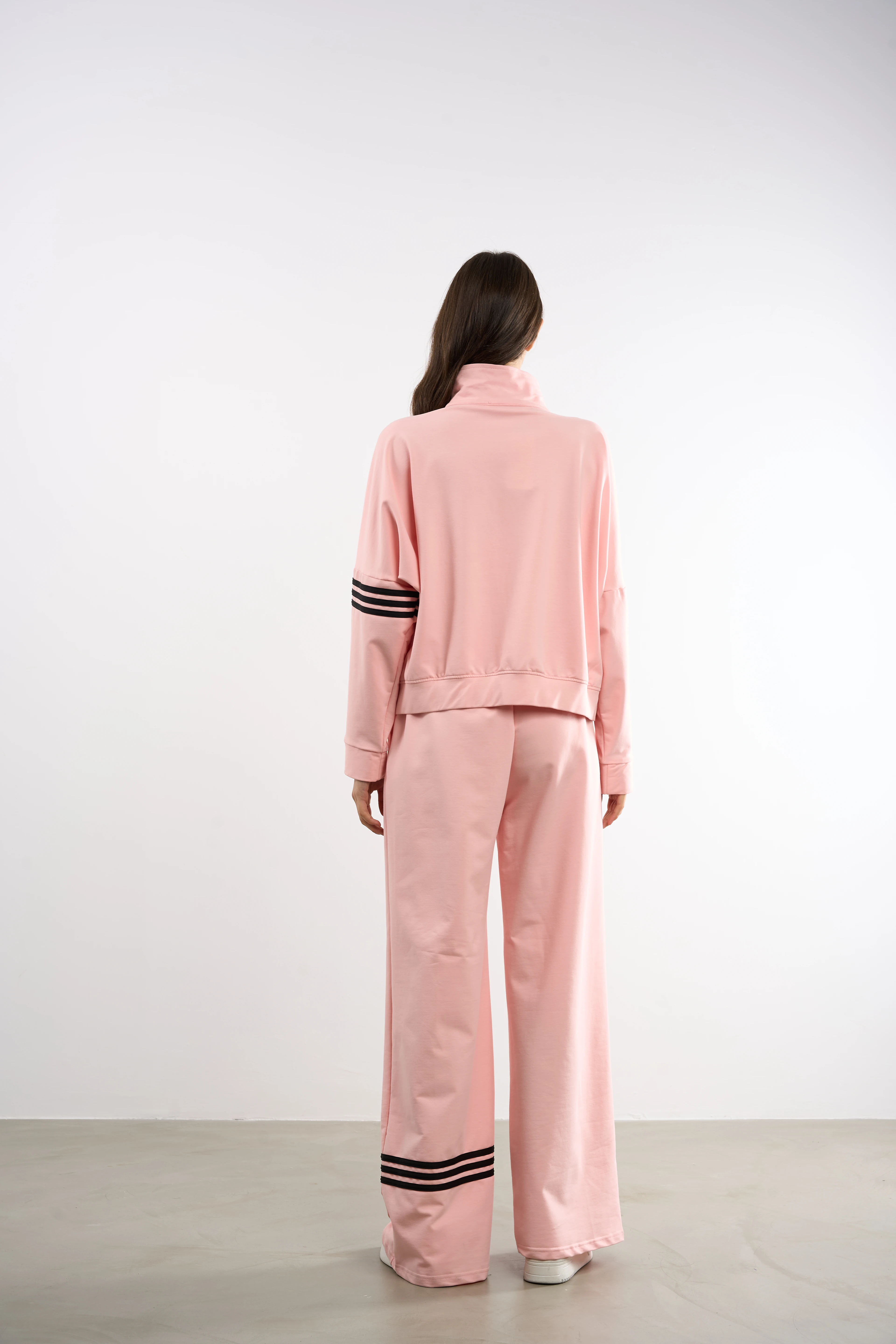 Kadın Fermuarlı Eşofman Takımı Yazlık | 44-50