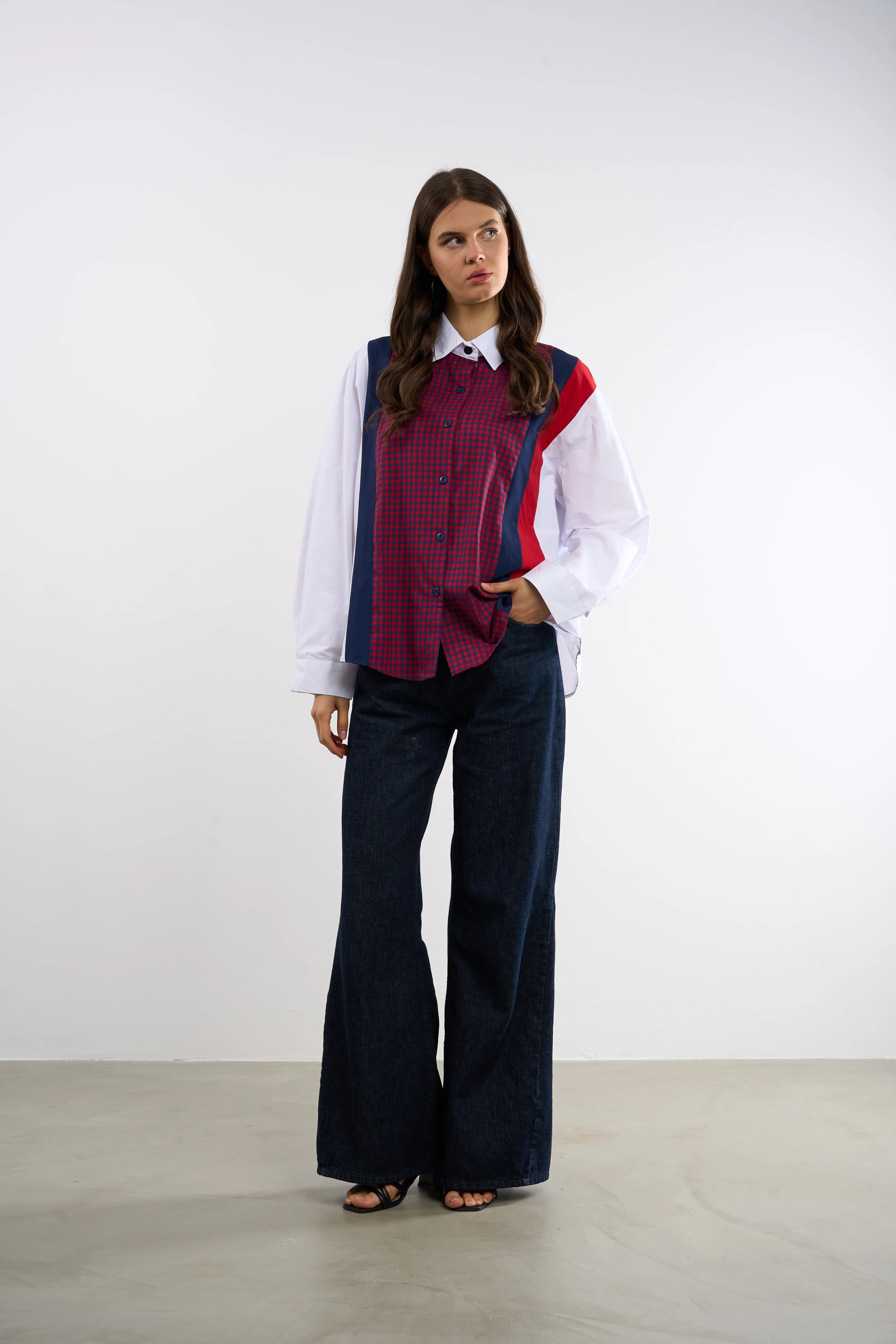 Ekose Detaylı Gömlek