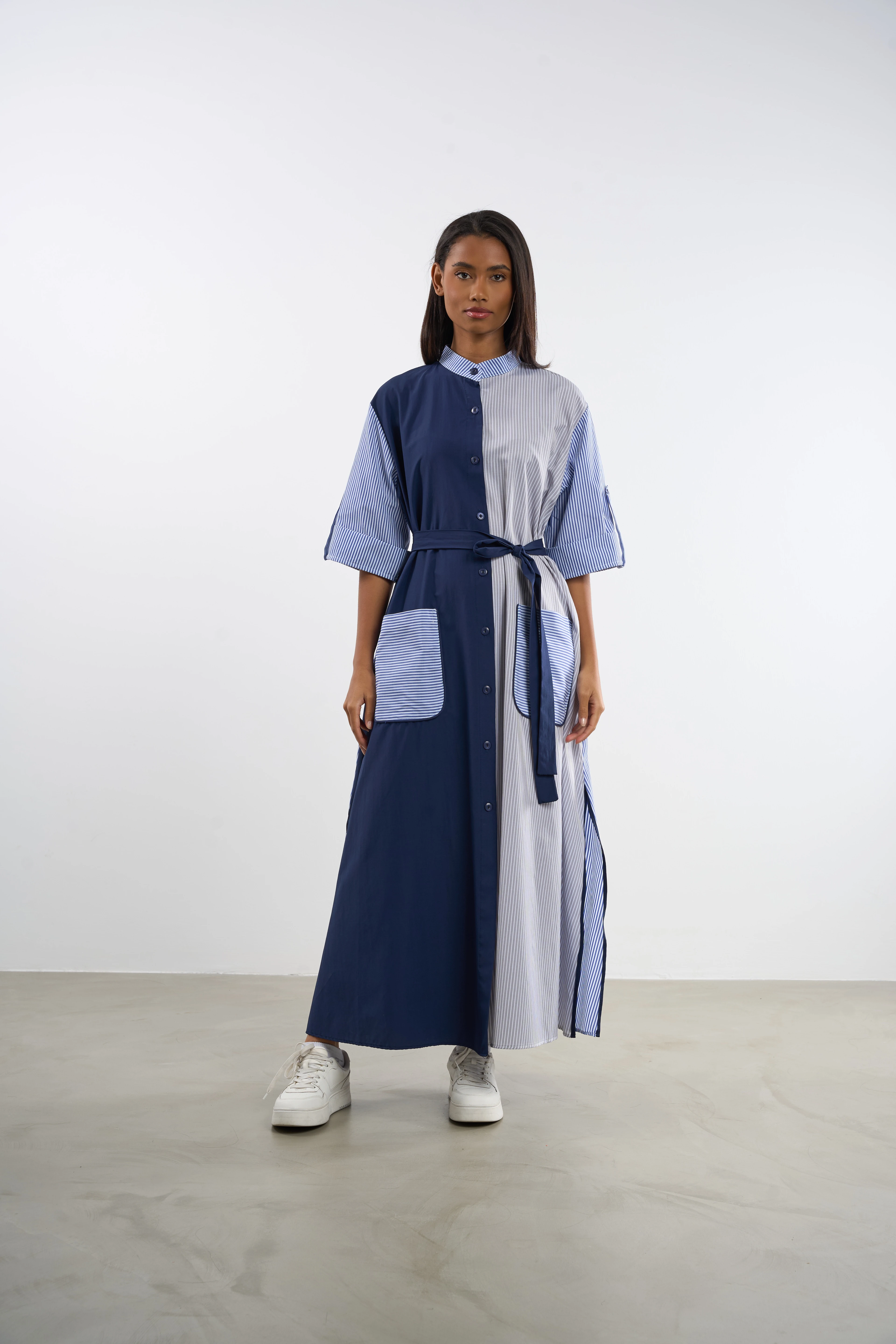 Cepli Bloklu Elbise | 25287 - NBL