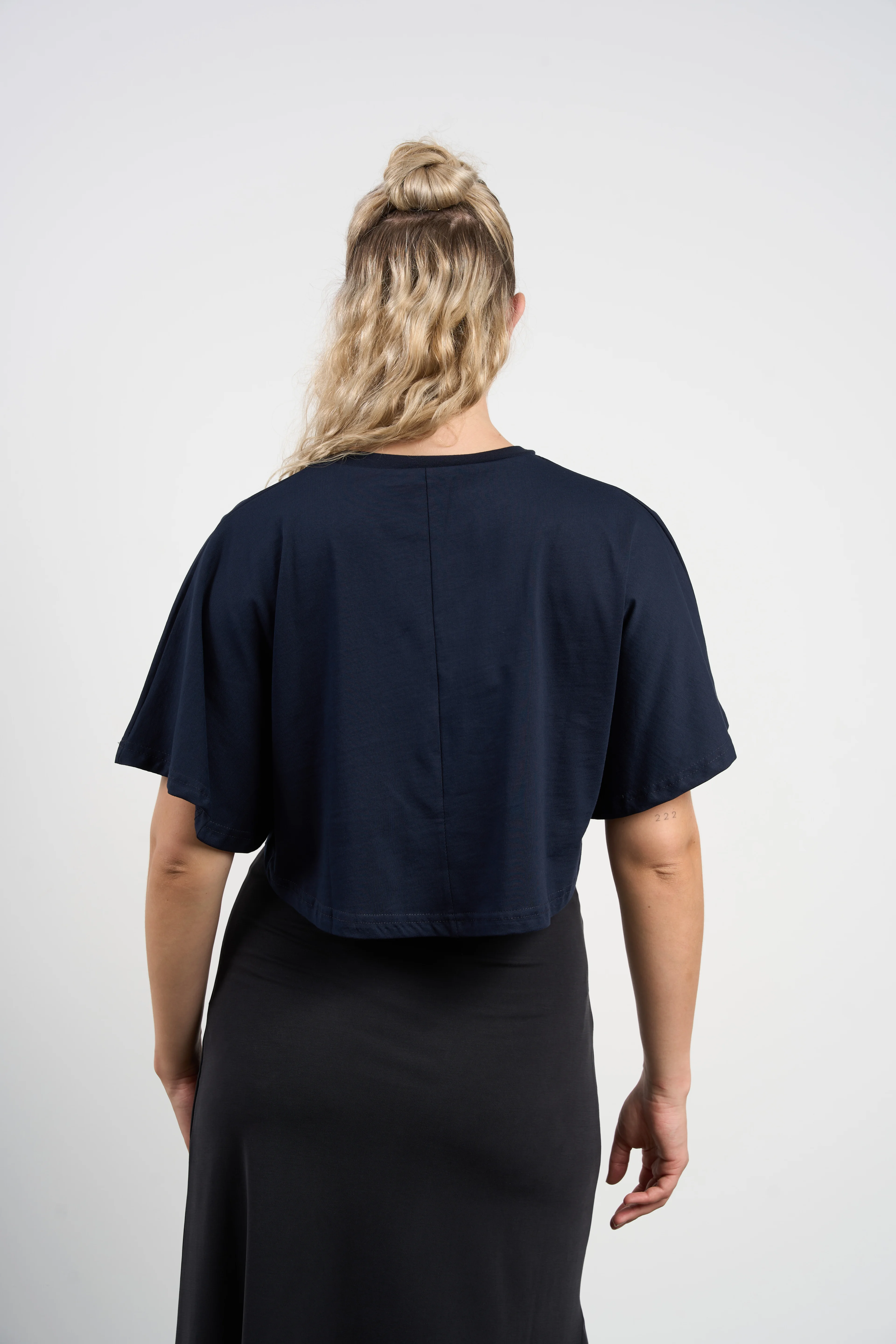 Kadın Crop Kısa Kollu Yazlık T-shirt