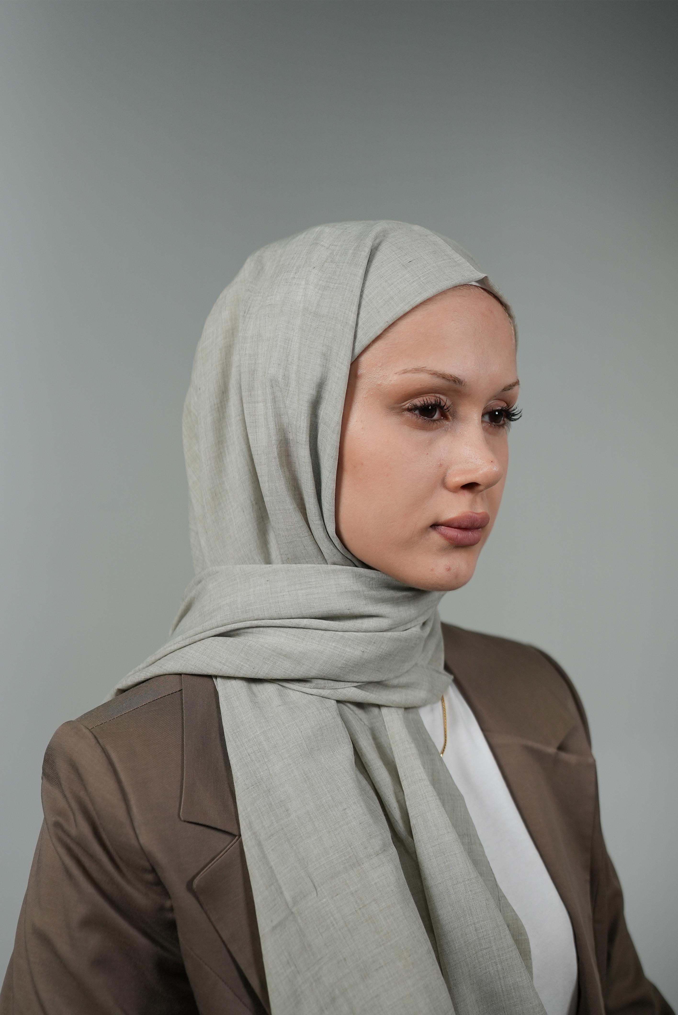 Harmani Eskitme Pamuksu Şal - Pastel Mint