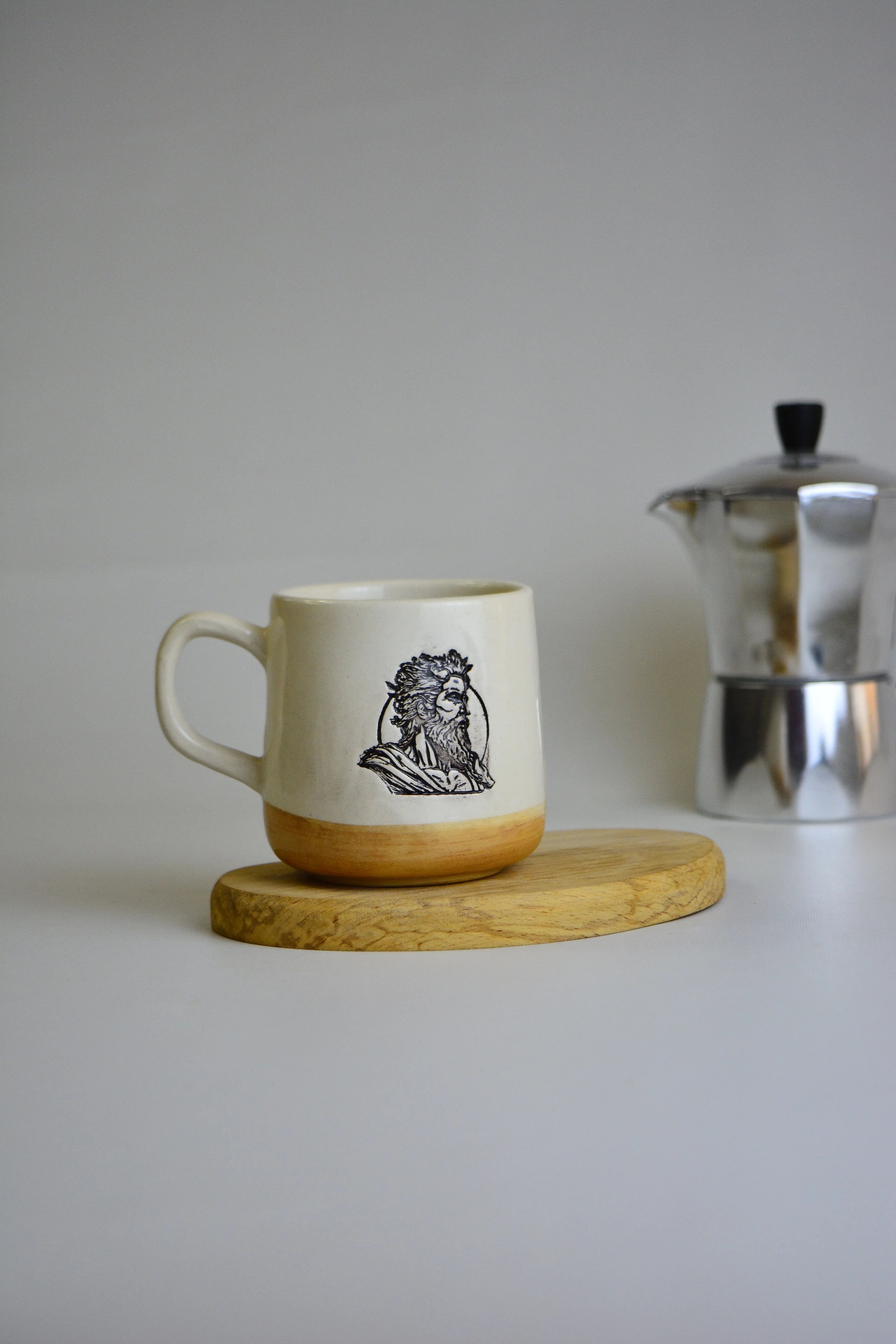 El Yapımı Seramik Kupa Zeus