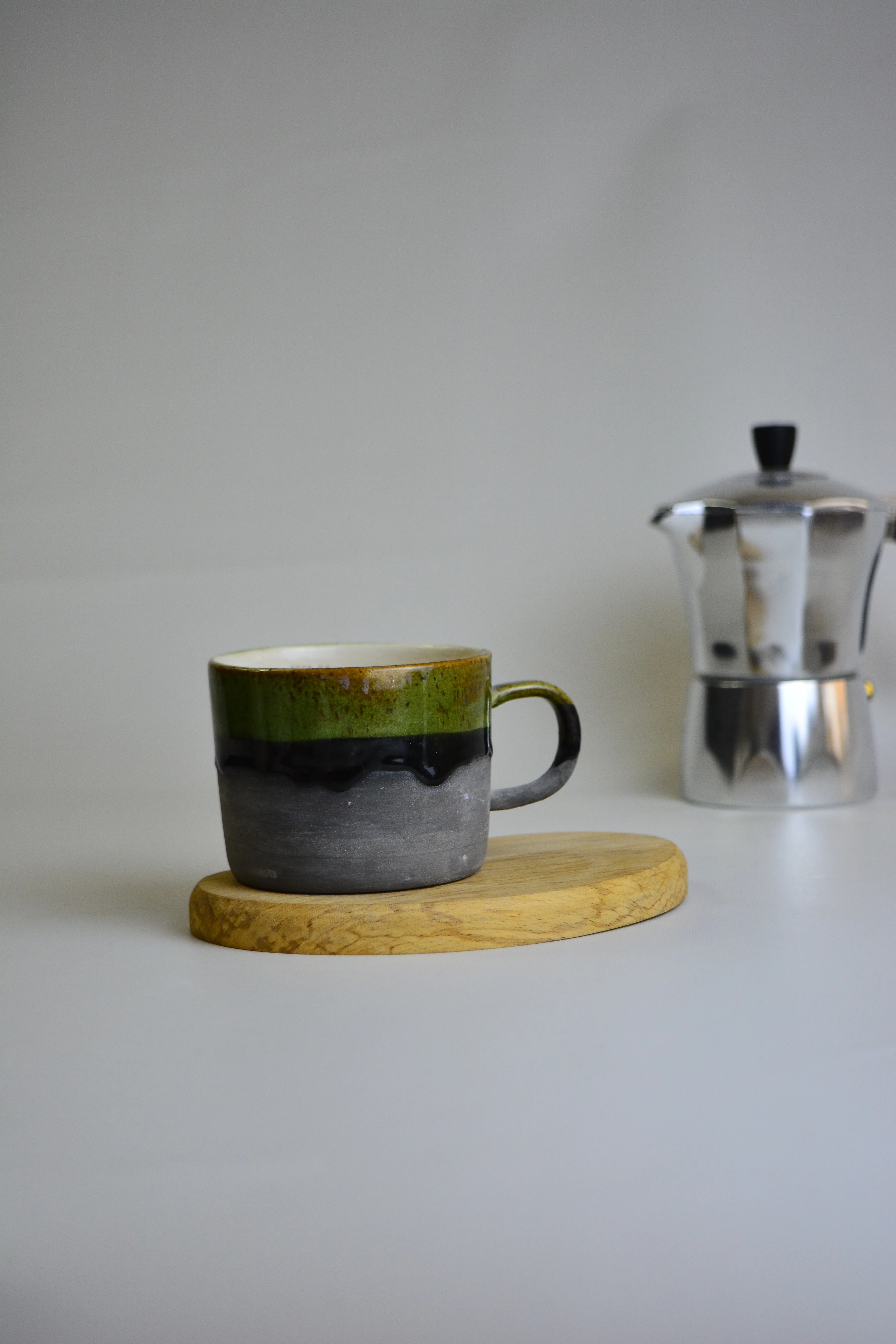 El Yapımı Seramik Kupa Fluid