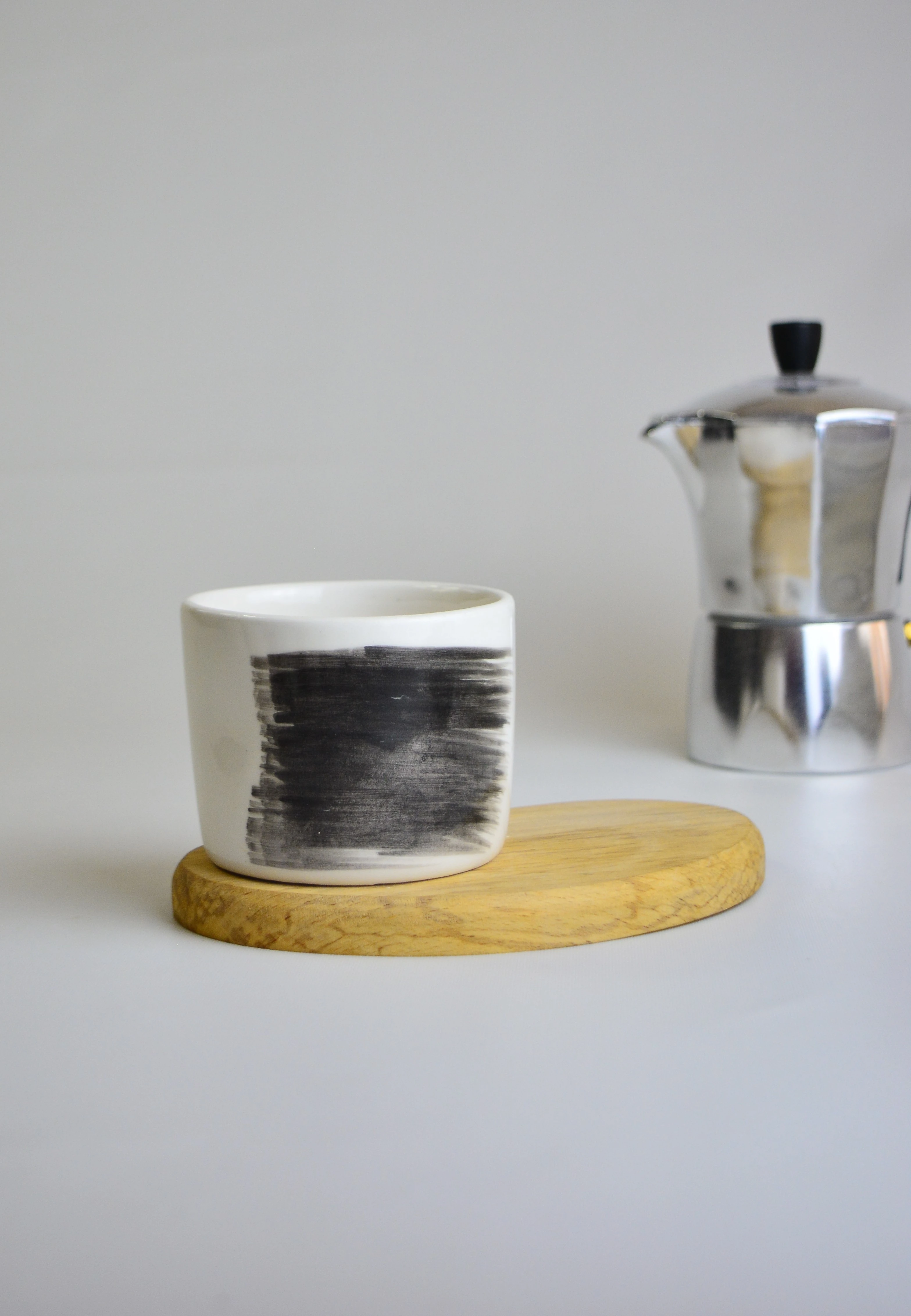 El Yapımı Seramik Kupa Brush