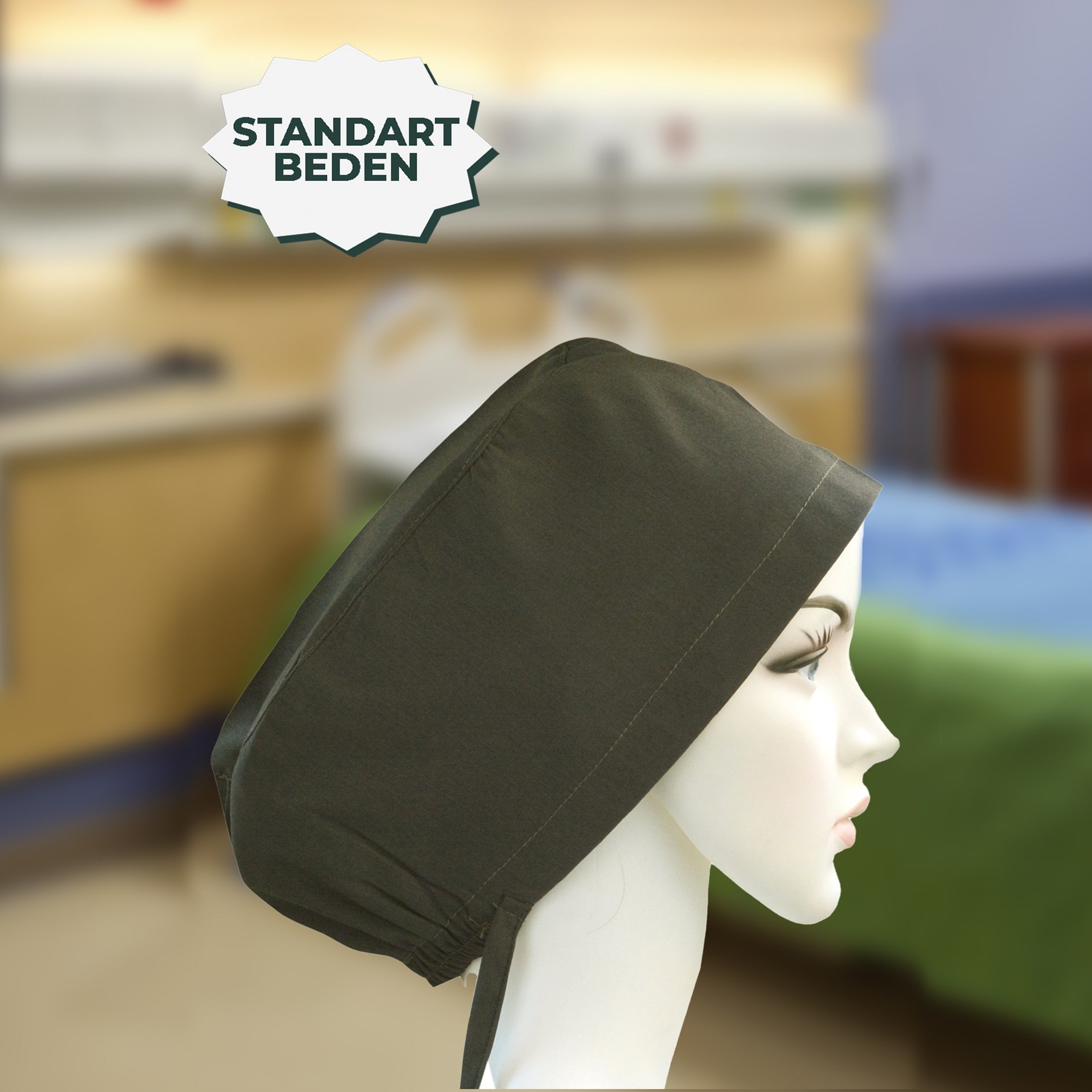 Standart Bone | Asker Yeşili | Doktor, Hemşire, Aşçı ve Anne Kullanımı