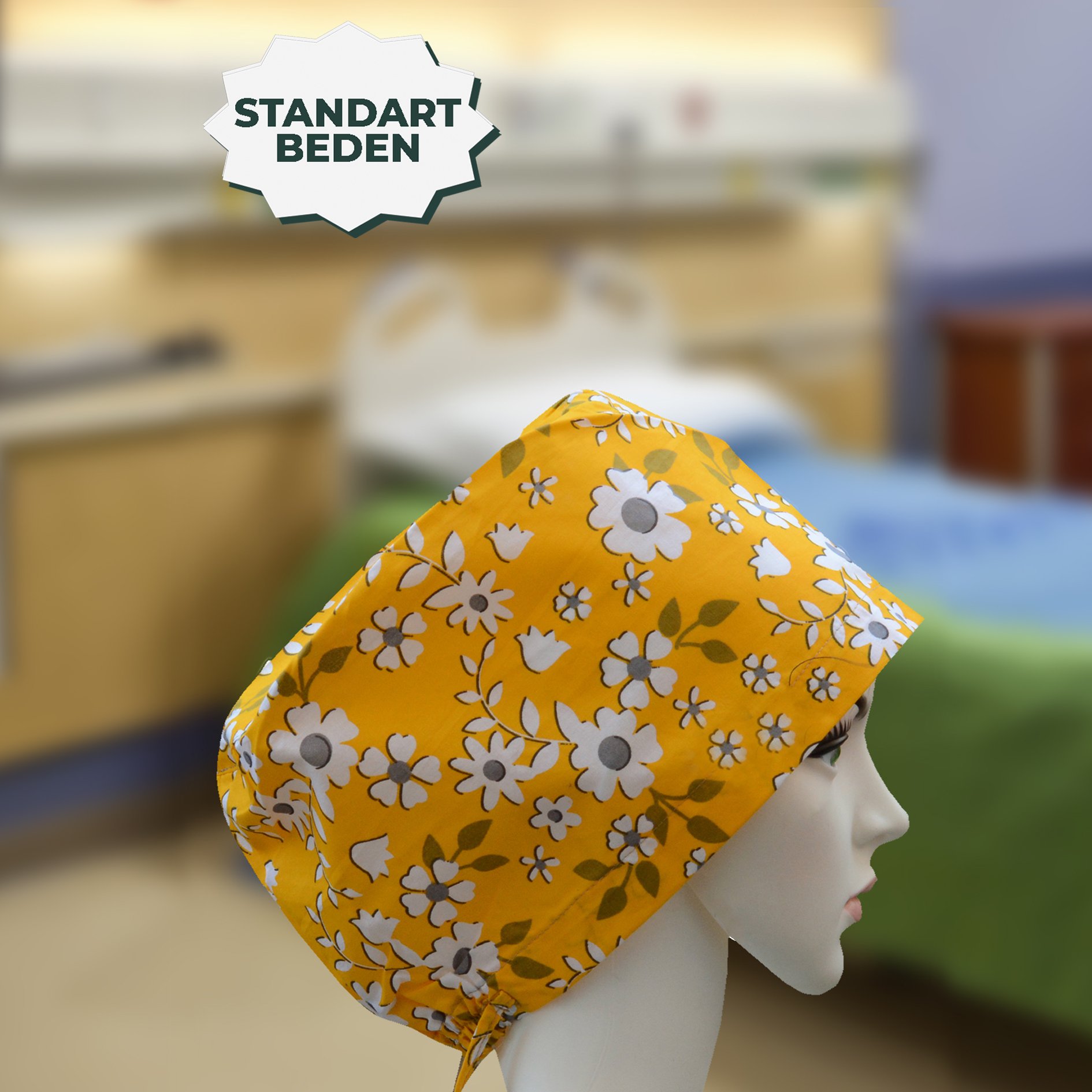 Standart Bone | Sarı Papatyalı | Doktor, Hemşire, Aşçı ve Anne Kullanımı