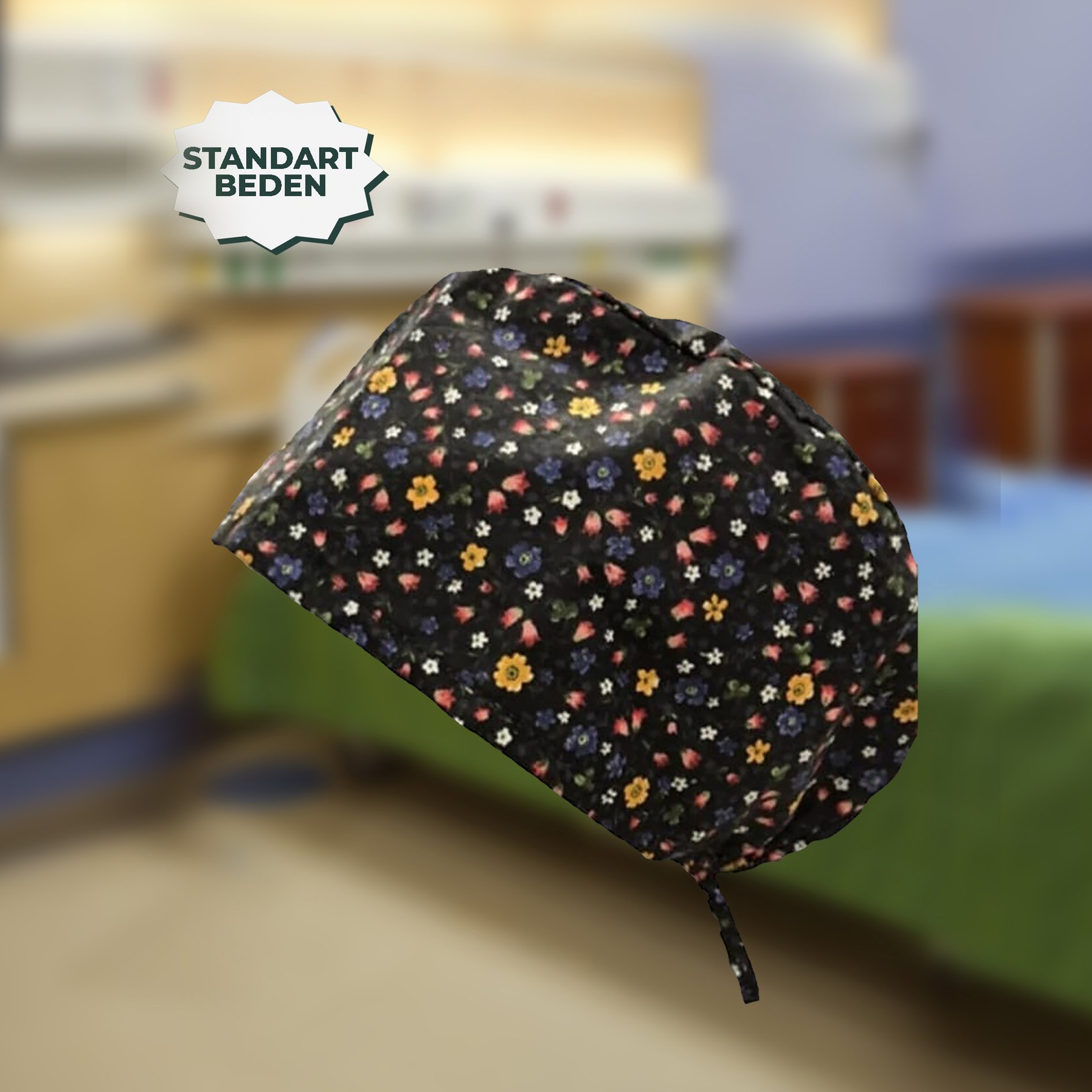 Standart Bone | Siyah Sarı Papartya | Doktor, Hemşire, Aşçı ve Anne Kullanımı