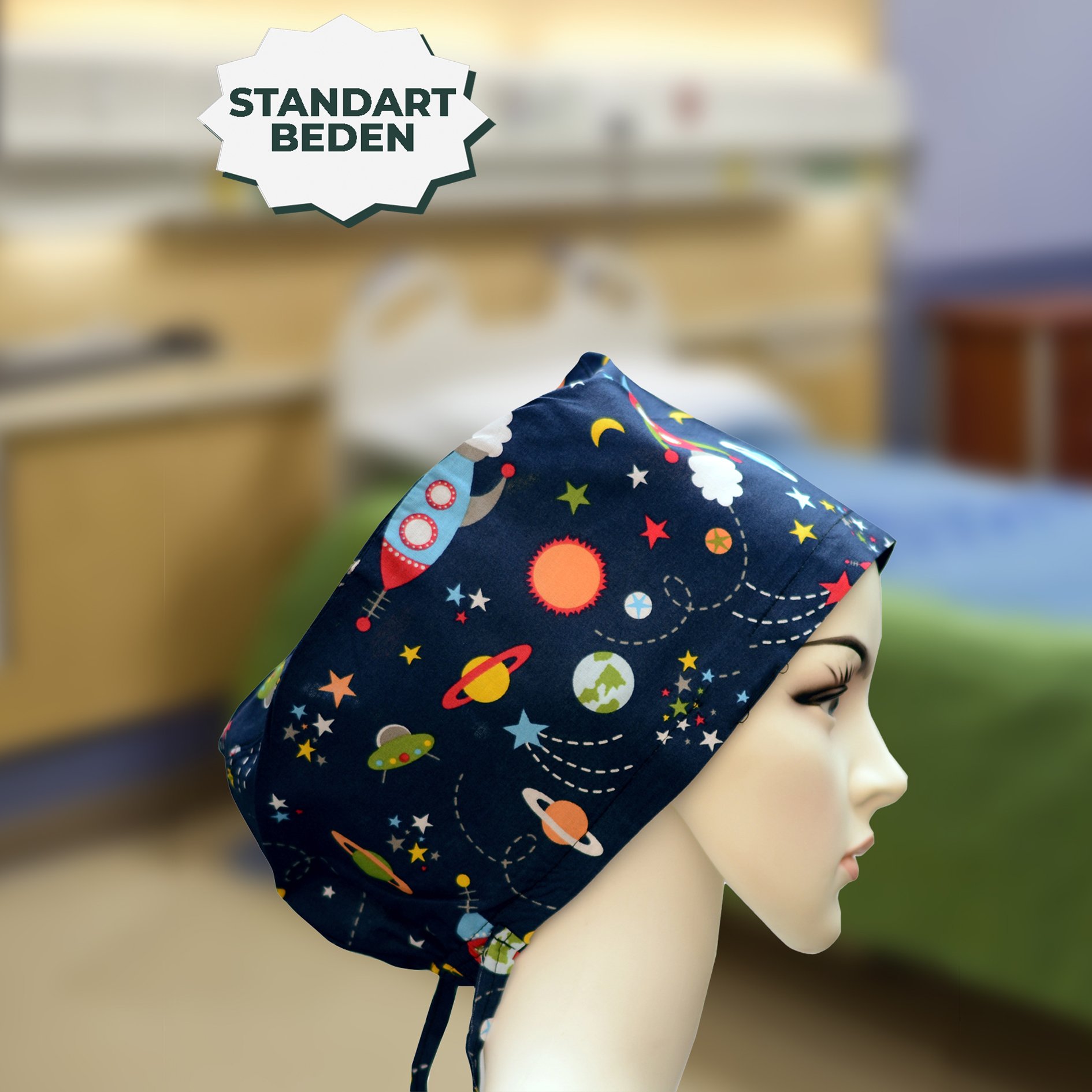 Standart Bone | Uzaylı Siyah | Doktor, Hemşire, Aşçı ve Anne Kullanımı