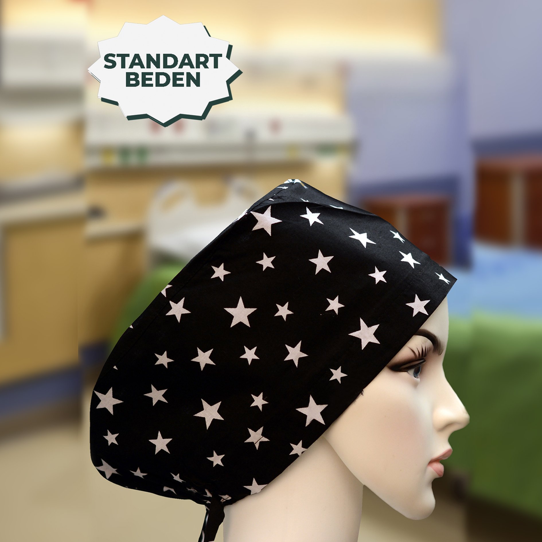 Standart Bone | Siyah Yıldız 2 | Doktor, Hemşire, Aşçı ve Anne Kullanımı