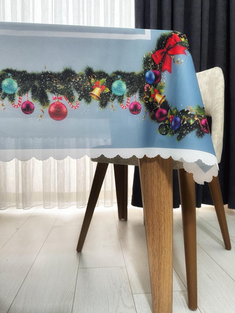Yılbaşı Desenli Masa Örtüsü