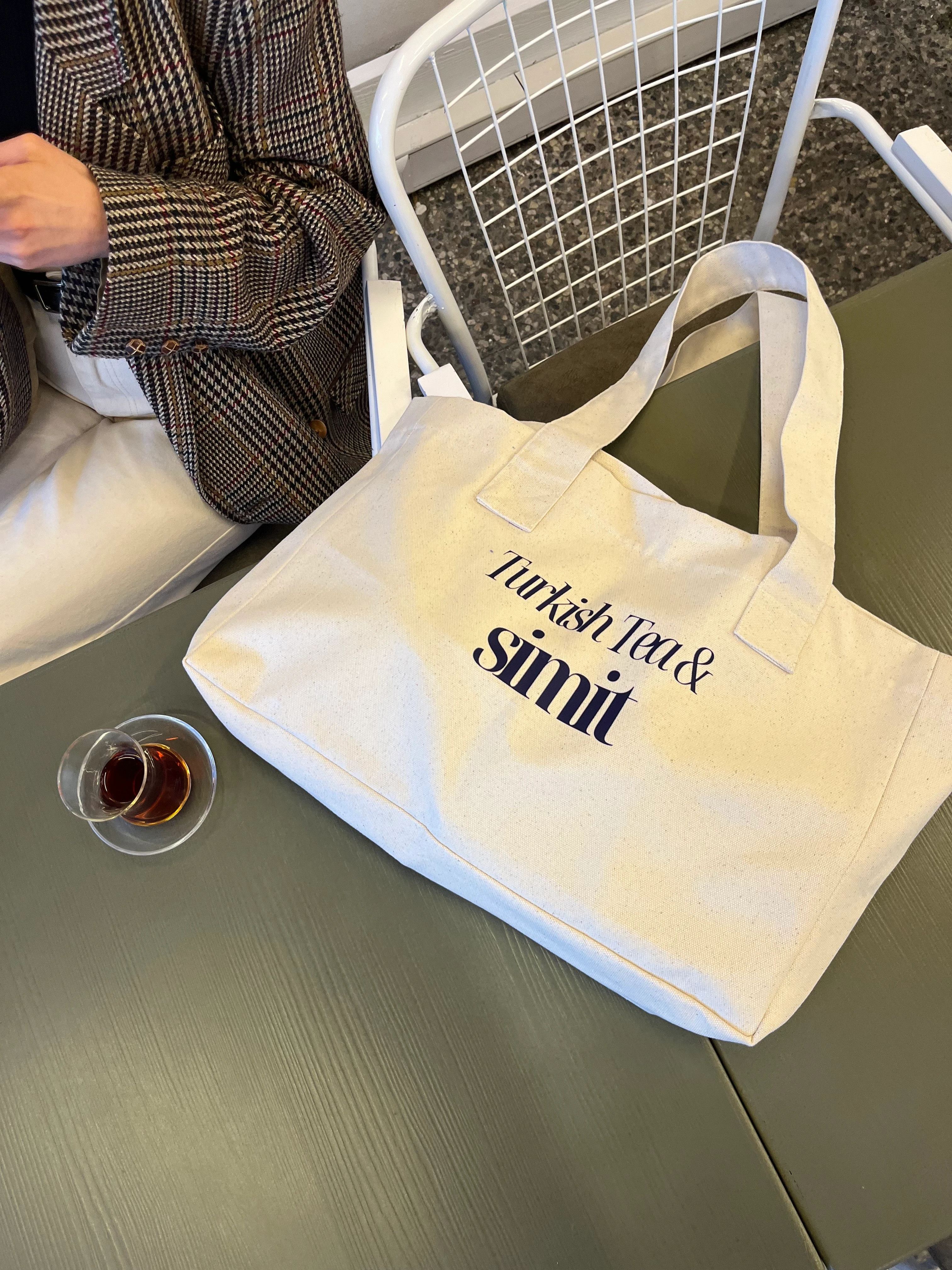 Turkish Tea & Simit Bez Çanta