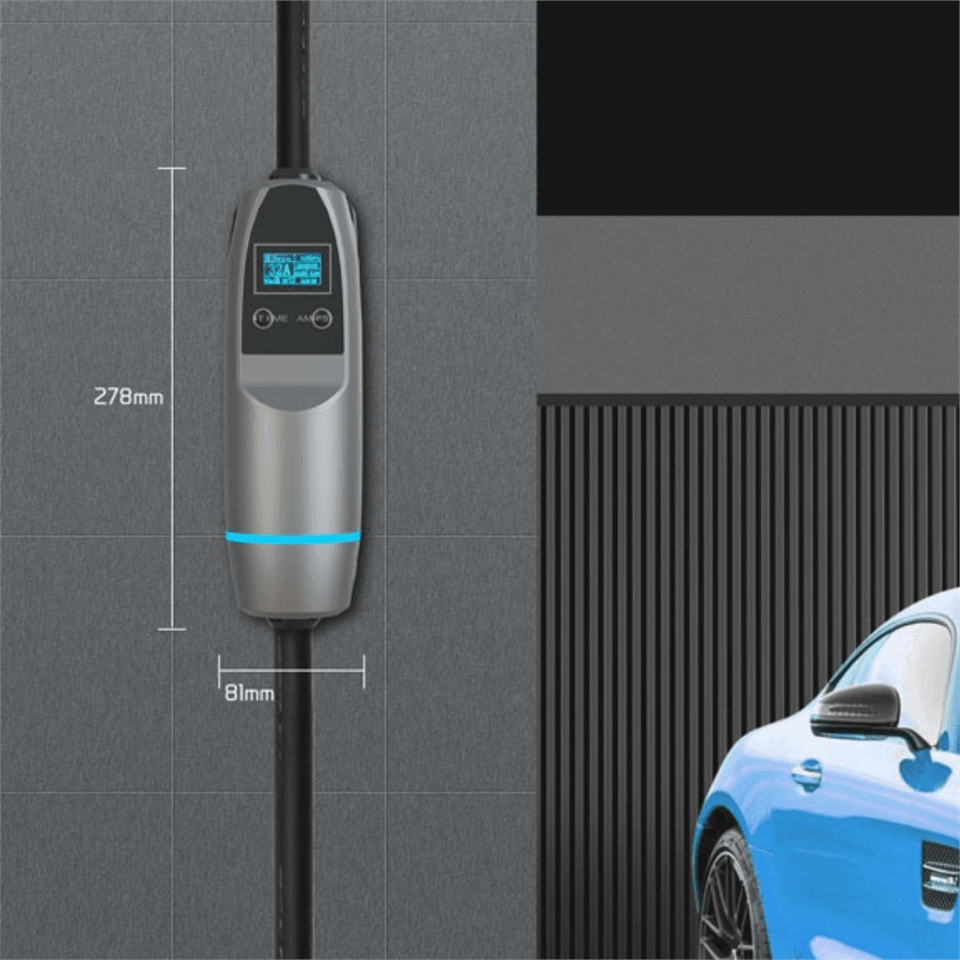22 kW Akıllı Taşınabilir Araç Şarj Cihazı | 10m Kablolu