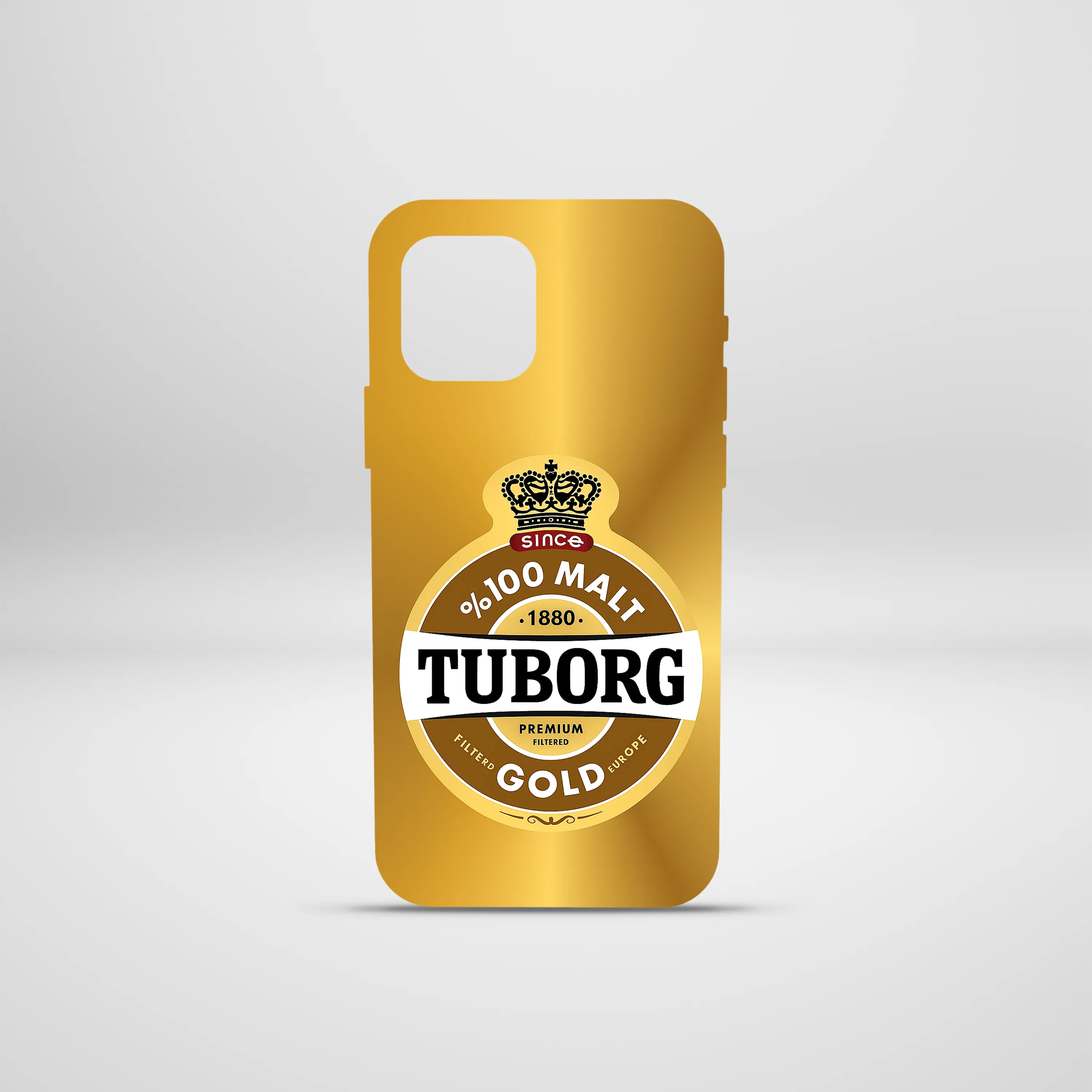 Sarı Tuborg Baskılı Telefon Kılıfı