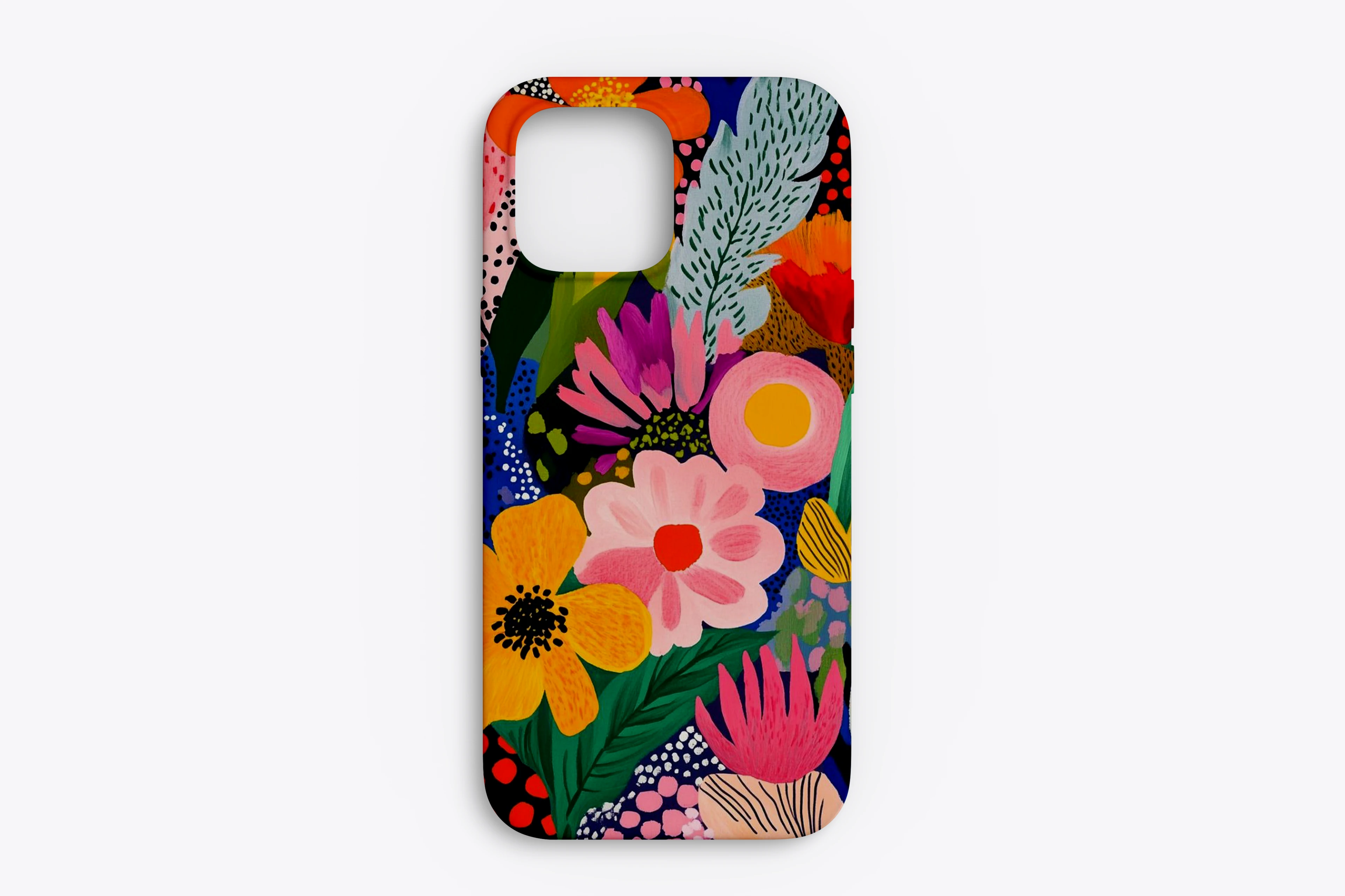 RETRO FLOWERS DESİGN CASE