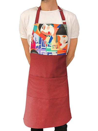 Carnival Collage Pattern Unisex Apron