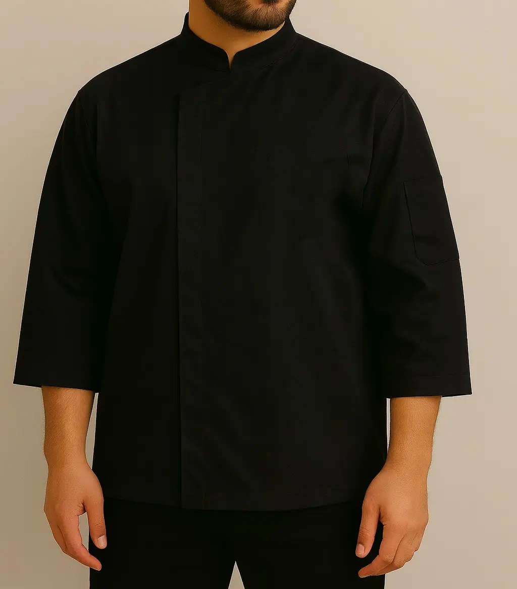 ✨大きい✨US SUPER SIZE DUNGAREES CHEF JACKET KS-21 Oversize Chef Jacket - Half Sleeve