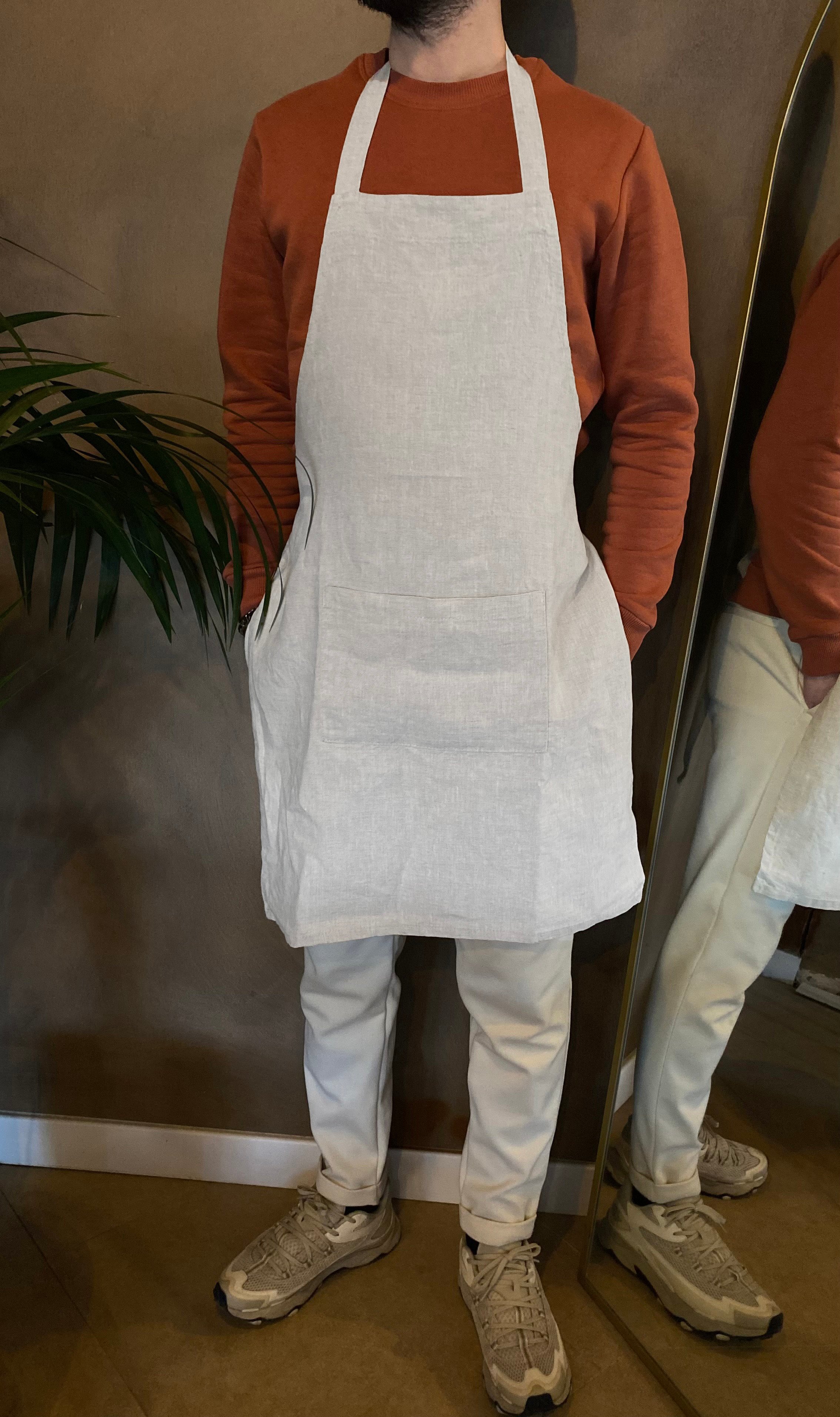 Natural Linen Apron