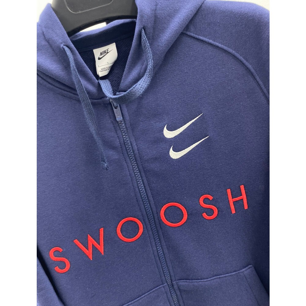 Nike Double Swoosh Full Zip Hoodie Lacivert