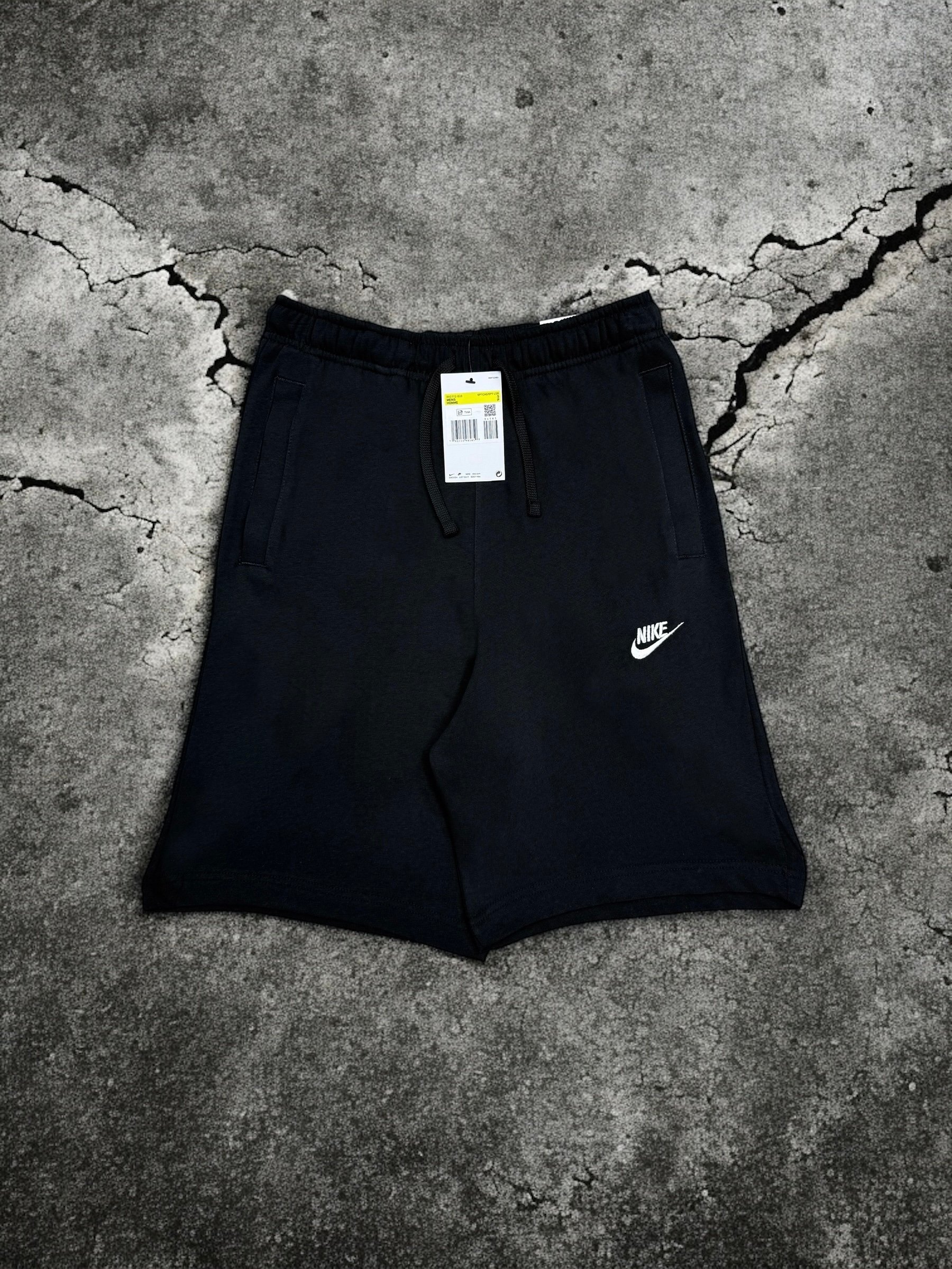 Nike Orijinal Club Fleece Jersey Şort - Black / White
