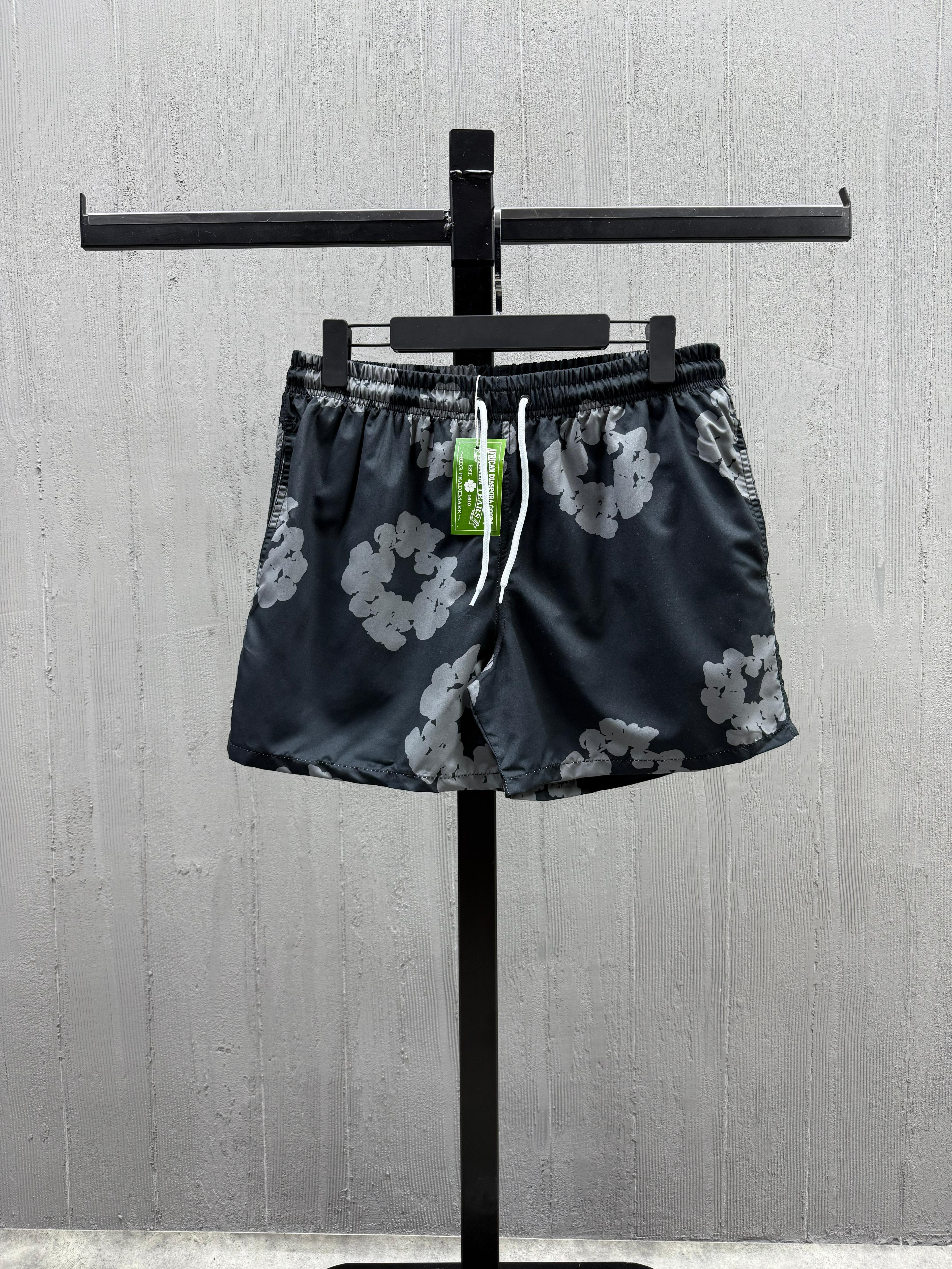 Denim Tears Deniz Şortu - Black / Black