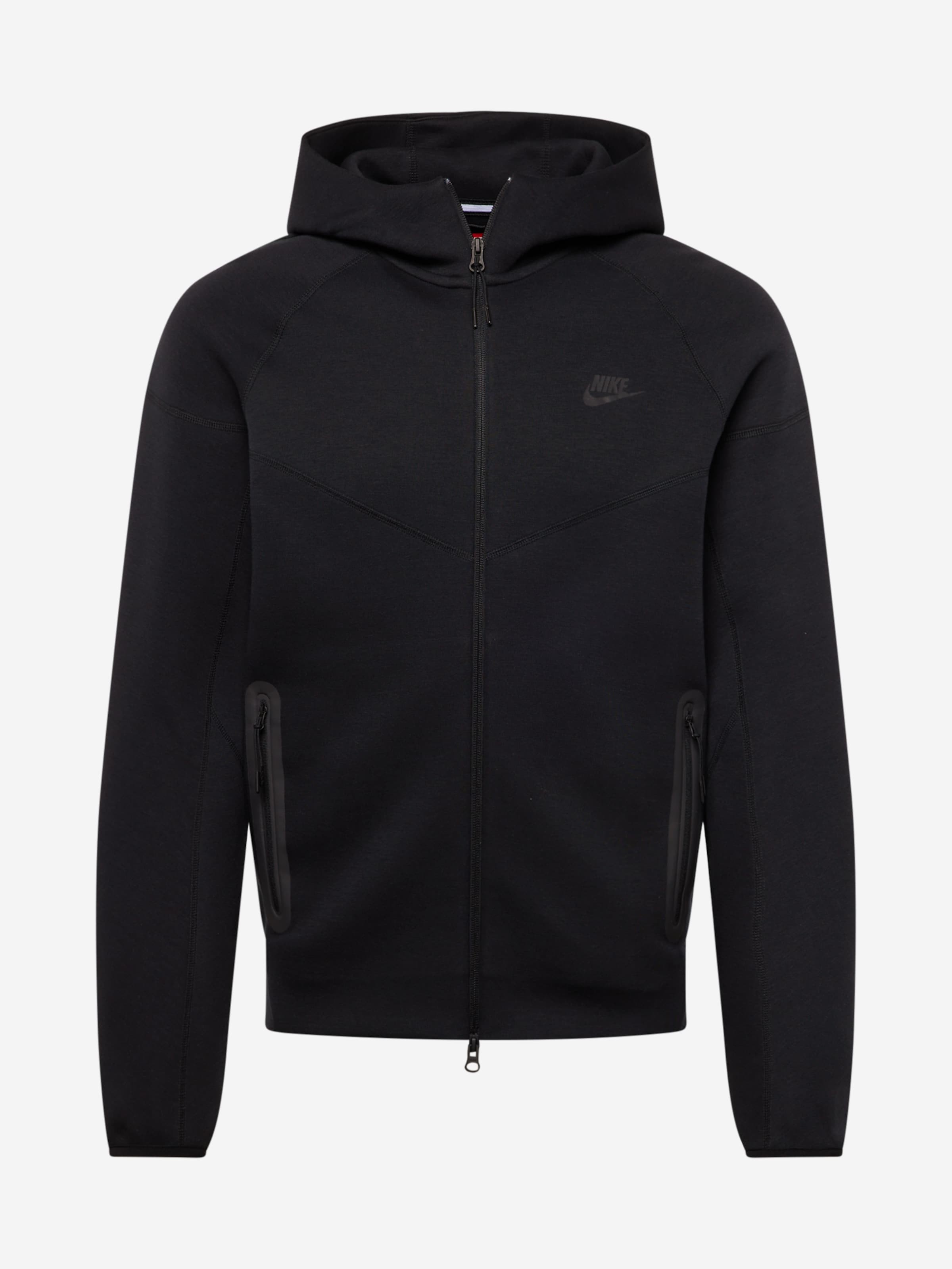 Nike tech fleece windrunner black best sale