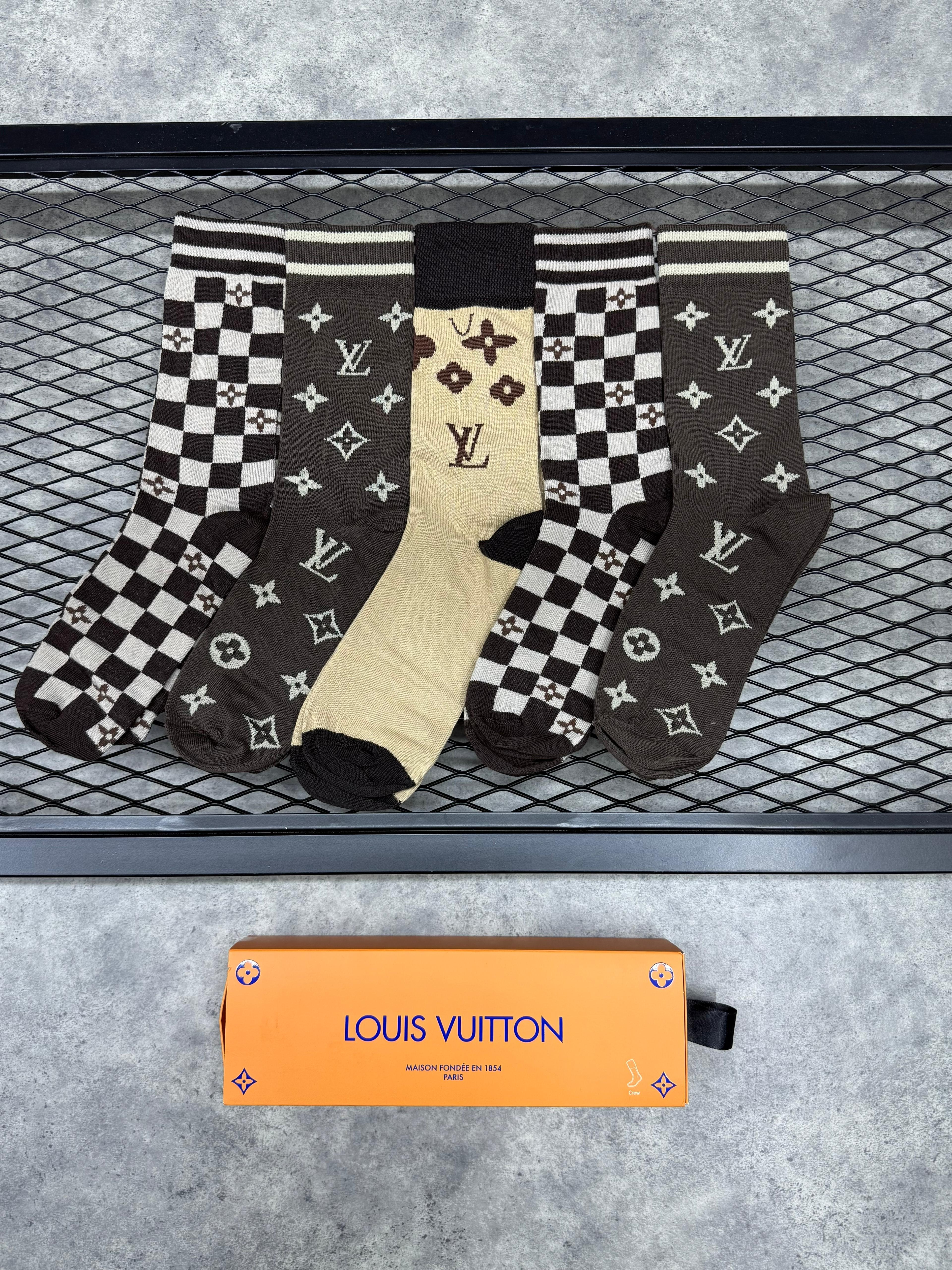 Louis Vuitton Çoraplar 5'li Kutu