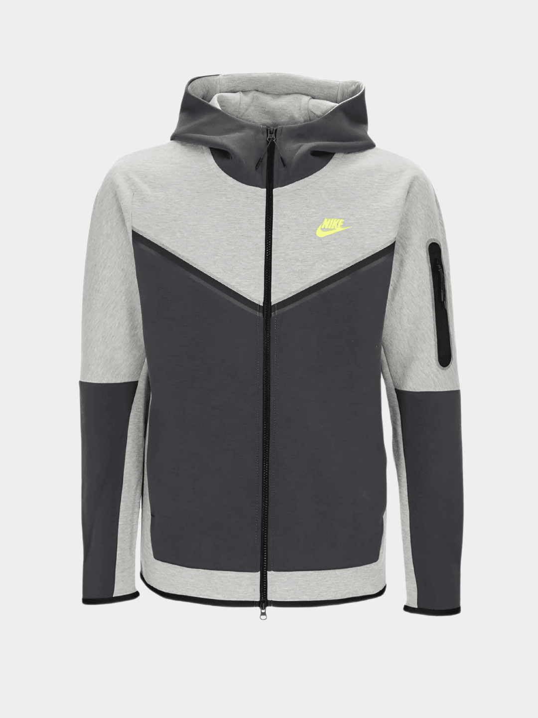 Nike Tech Fleece Hoodie Premium - Grey Anhtracite Volt