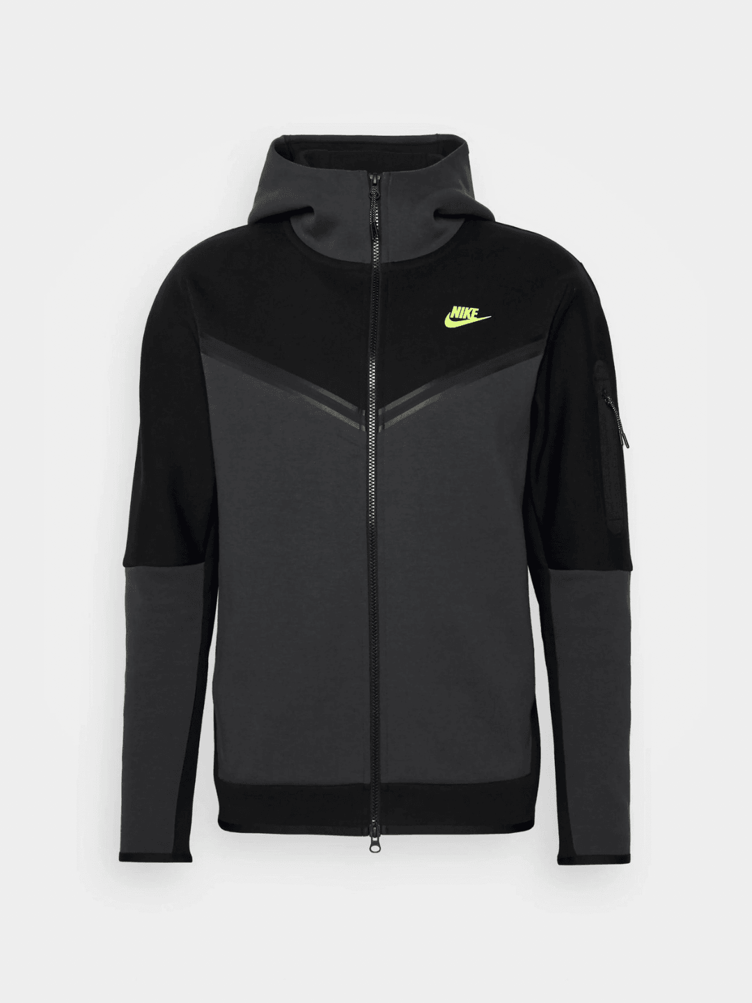 Nike Tech Fleece Hoodie Premium - Black Anhtracite Volt