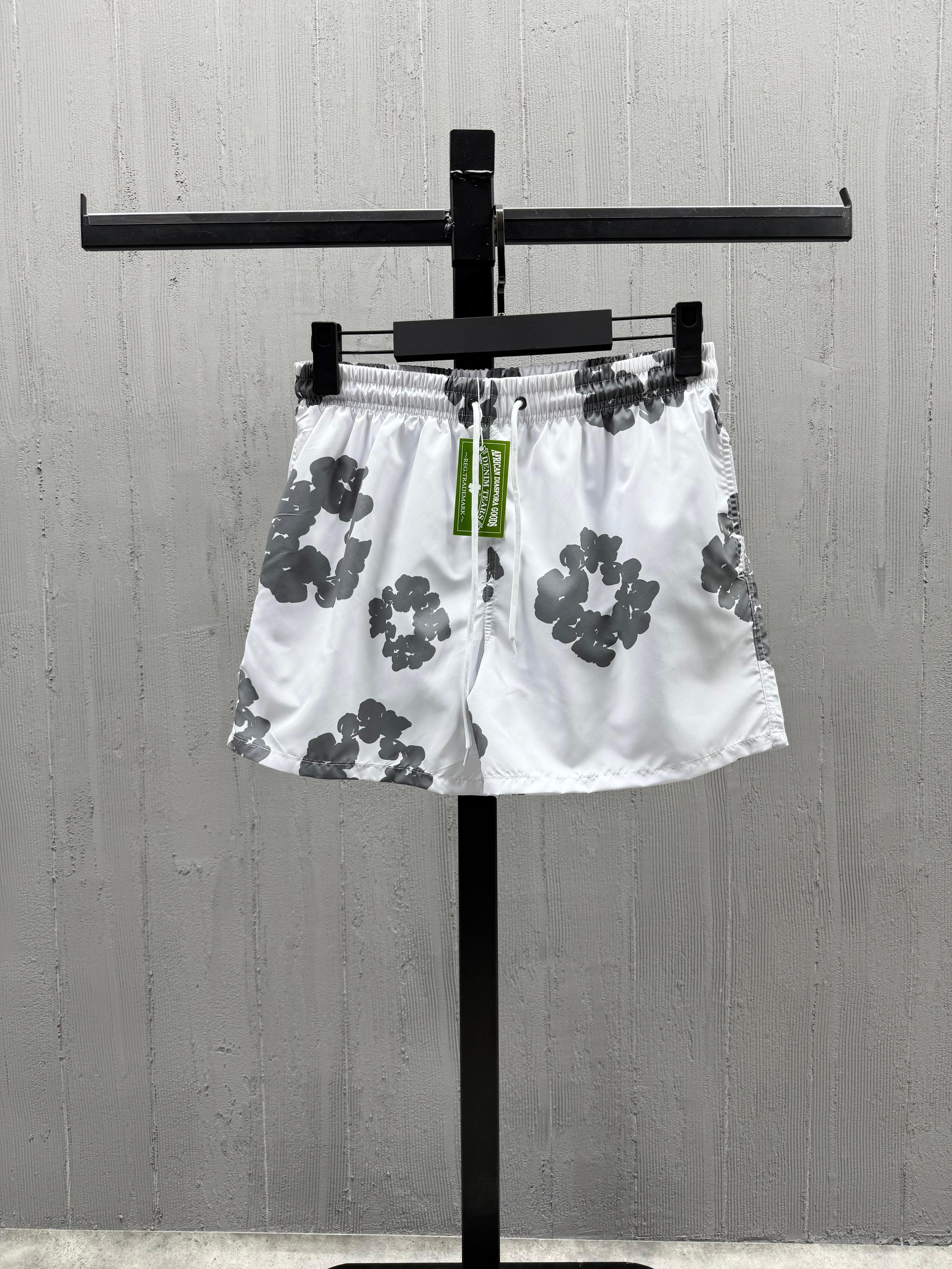 Denim Tears Deniz Şortu - White / Black