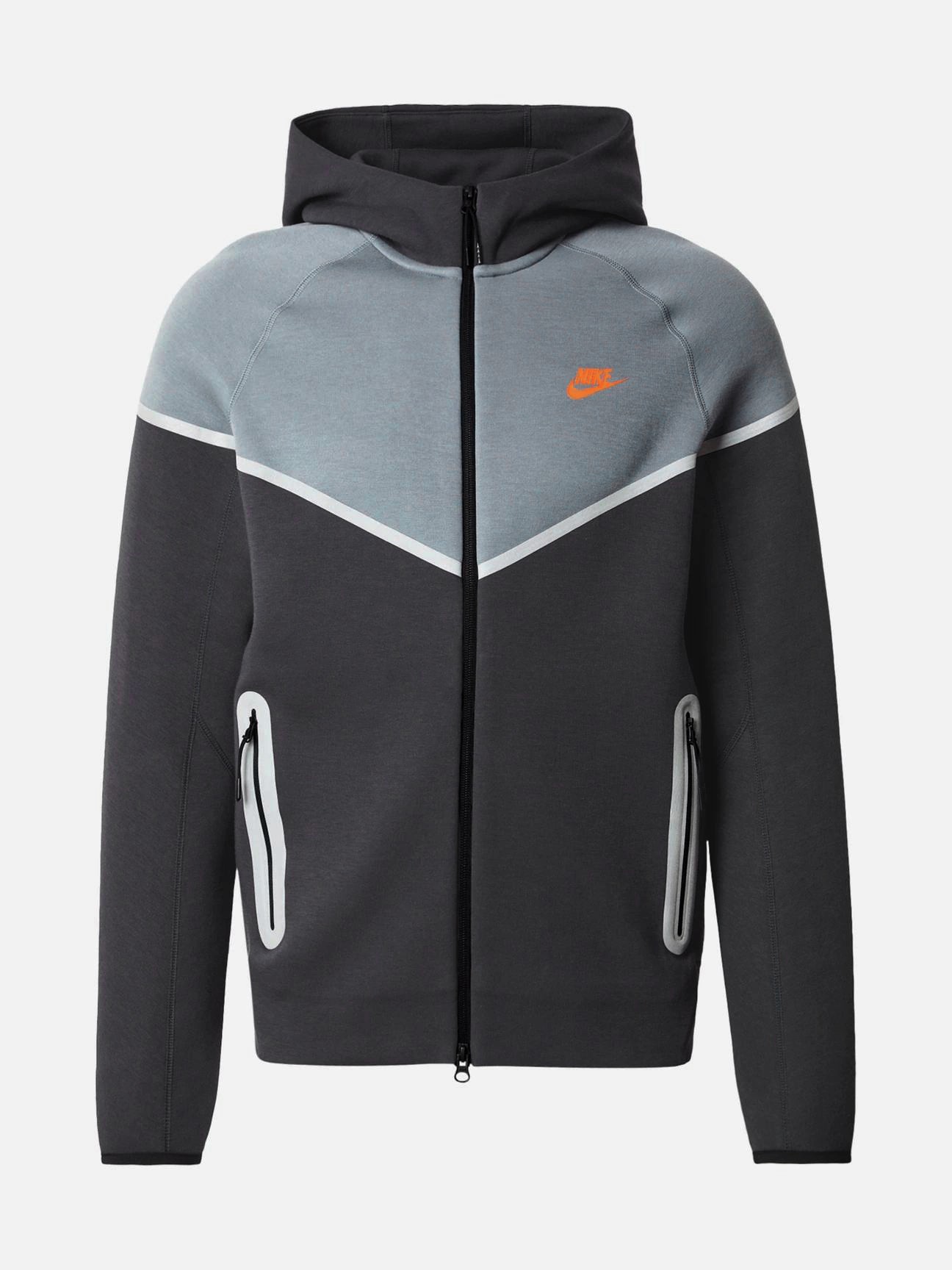 Nike Tech Fleece Reflective Essentials+ Hoodie - Anthracite/Safety/Orange