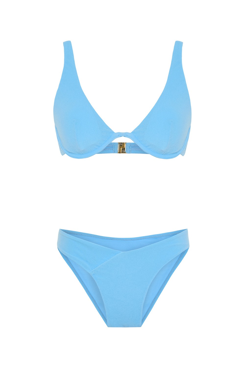 Aqua Bloom Bikini Top