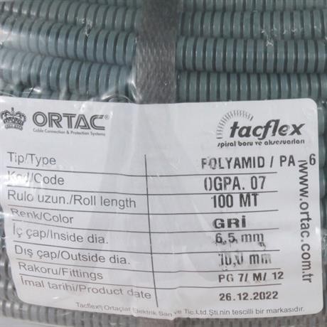 Ortaç Pg-7 Gri Polyamıd Spiral | OGPA-7