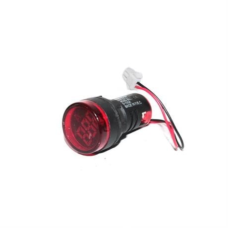 EUROWEST 22MM 0-100A LEDLİ AMPERMETRE KIRMIZI
