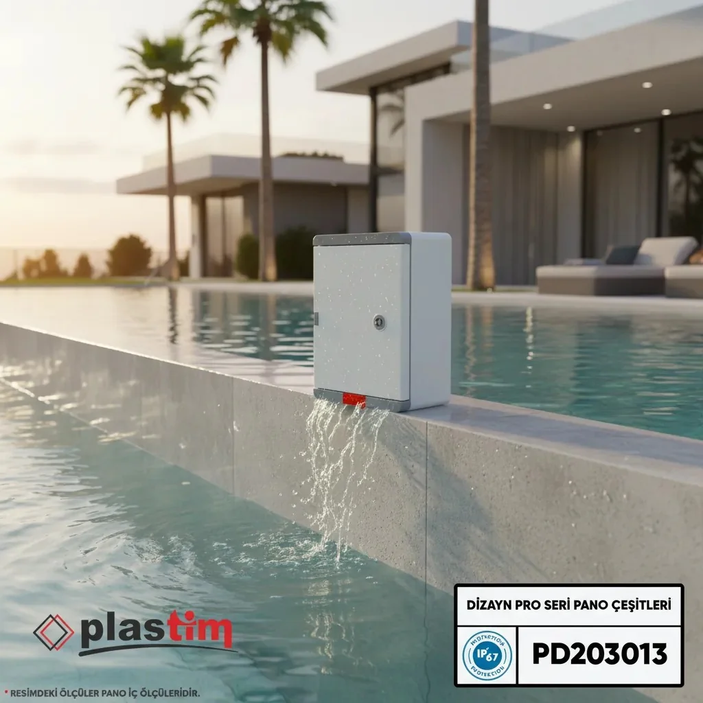 Plastim 20x30x13 cm Opak Kapaklı Pano IP67 - Dizayn Pro Serisi 2025