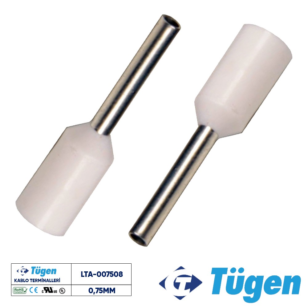 TÜGEN 0,75mm İZOLELİ YÜKSÜK BEYAZ