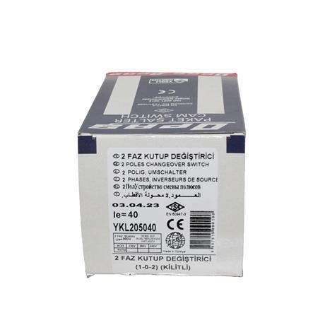 OPAŞ 2X40A 1-0-2 KİLİTLİ ŞALTER