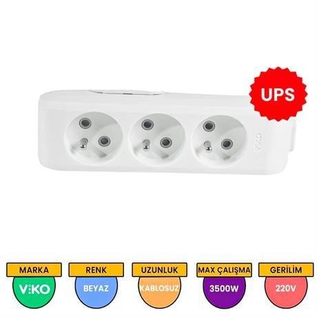 VİKO MULTİ-LET 3 LÜ Ç.K KLEMENSLİ UPS