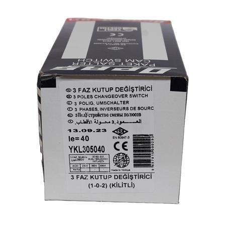 OPAŞ 3x40A 1-0-2 KİLİTLİ ŞALTER