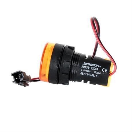 JAMESON 22MM 0-100A LEDLİ AKIM TRAFOLU AMPERMETRE SARI