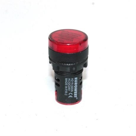 EUROWEST LED SİNYAL 22MM 24V KIRMIZI