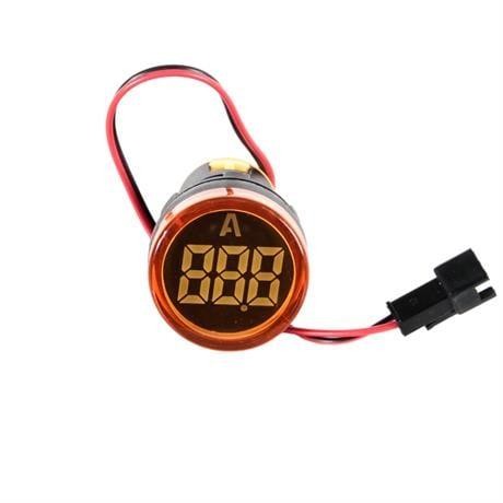 JAMESON 22MM 0-100A LEDLİ AKIM TRAFOLU AMPERMETRE SARI