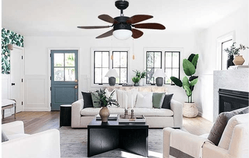 Vanti 6 Kanatlı 60w 30 İnç Avizeli Ahşap Tavan Vantilatörü