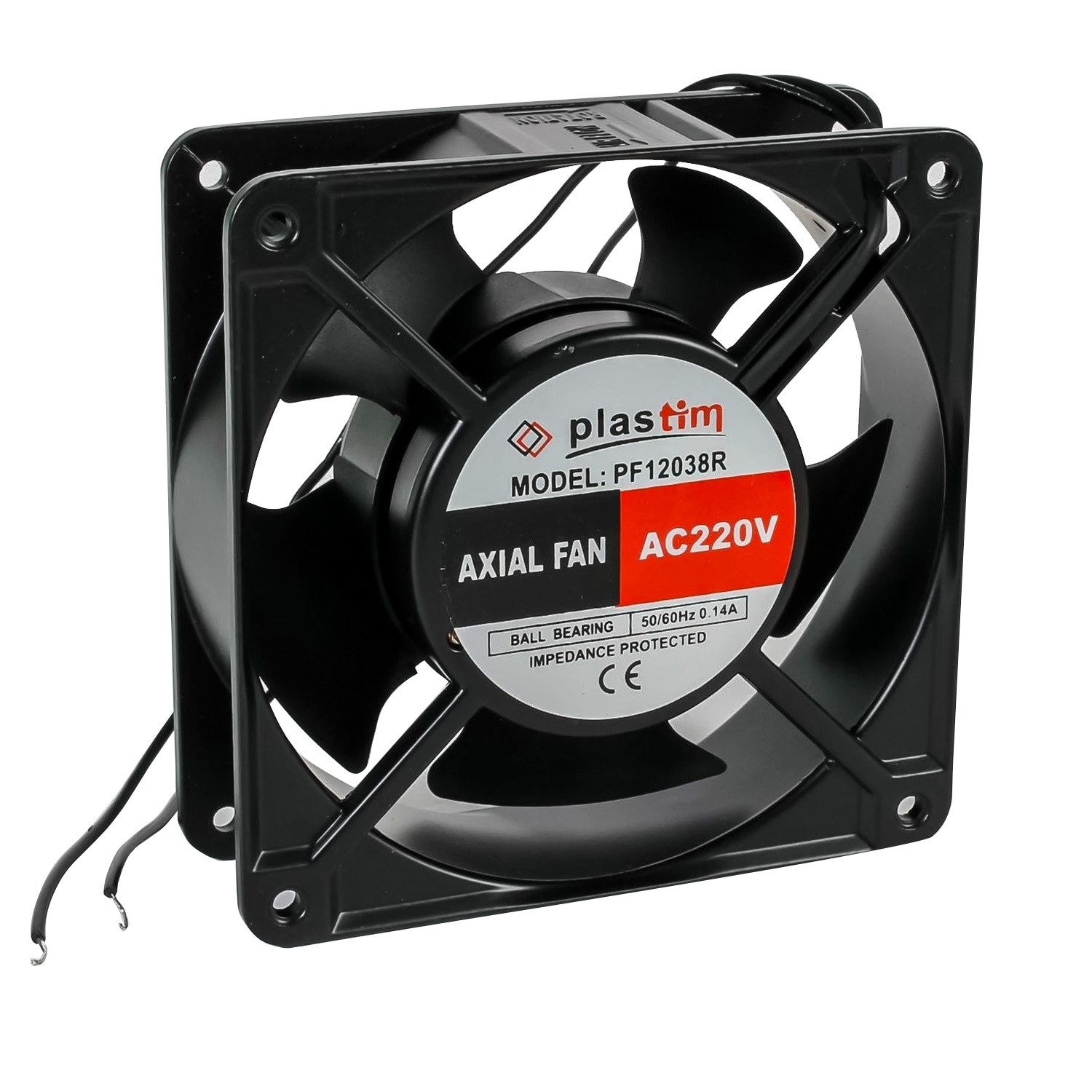 Plastim Bilezikli Aksiyel Fan 120x120x38mm 220V AC 