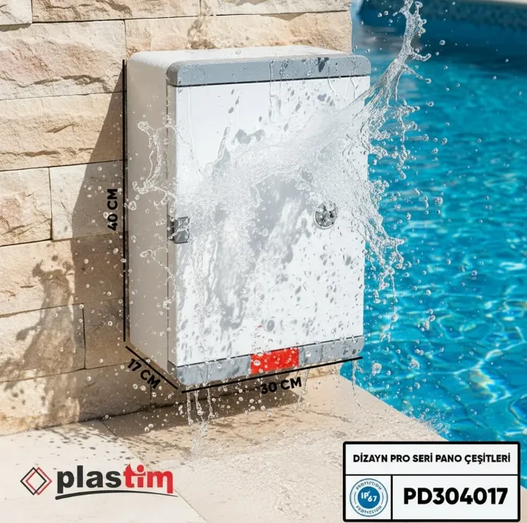 PLASTİM Pano 30x40x17 cm Opak Kapaklı Dizayn Pro Serisi IP67 2025