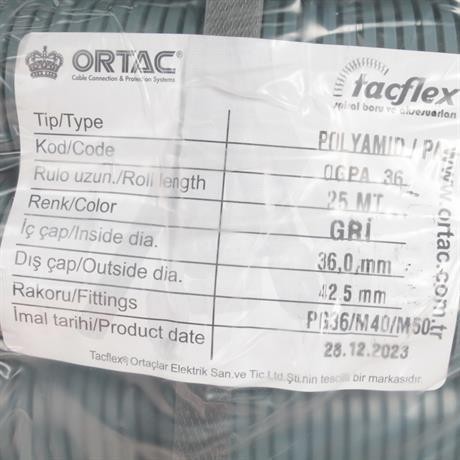 Ortaç Pg-36 Gri Polyamıd Spiral | OGPA-36
