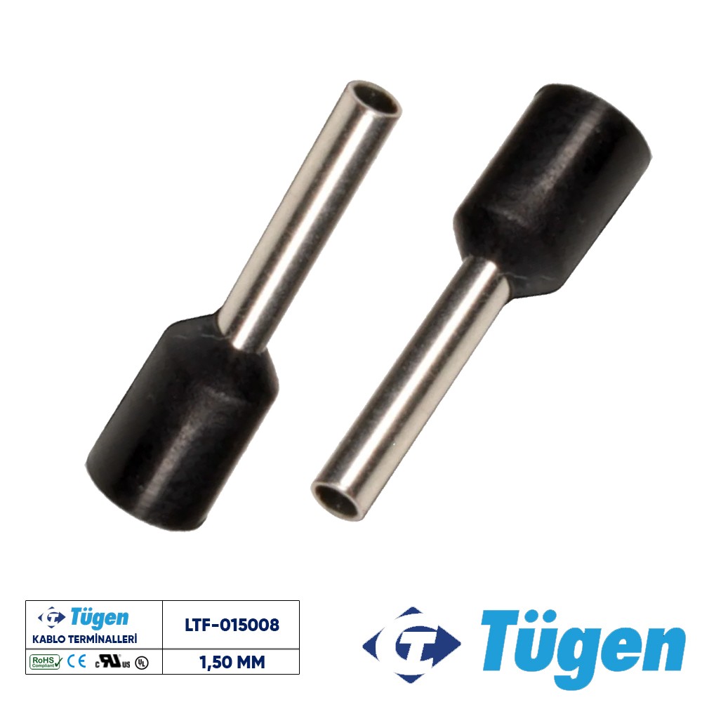 TÜGEN 1,50mm İZOLELİ YÜKSÜK SİYAH