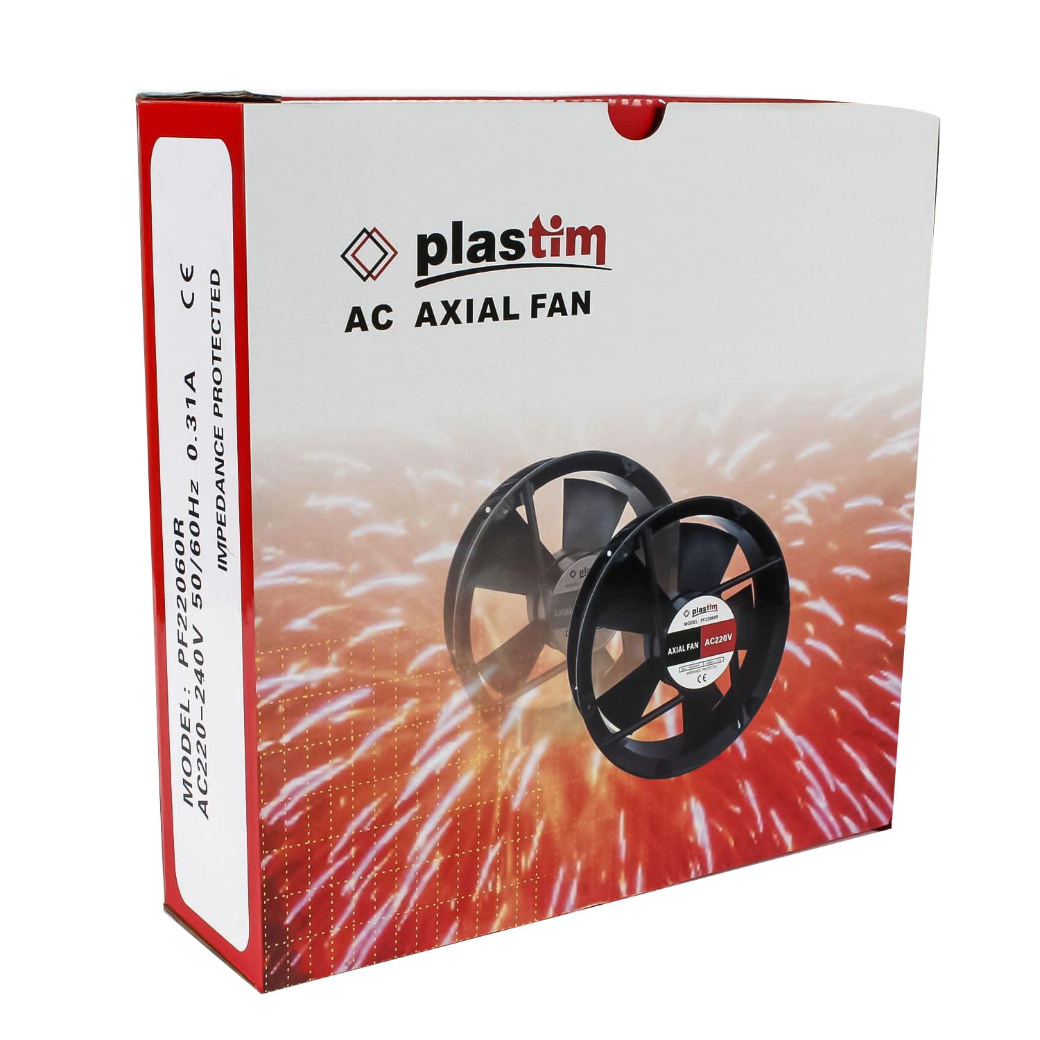PLASTİM 220X60mm 220V AC RULMANLI AKSİYEL FAN